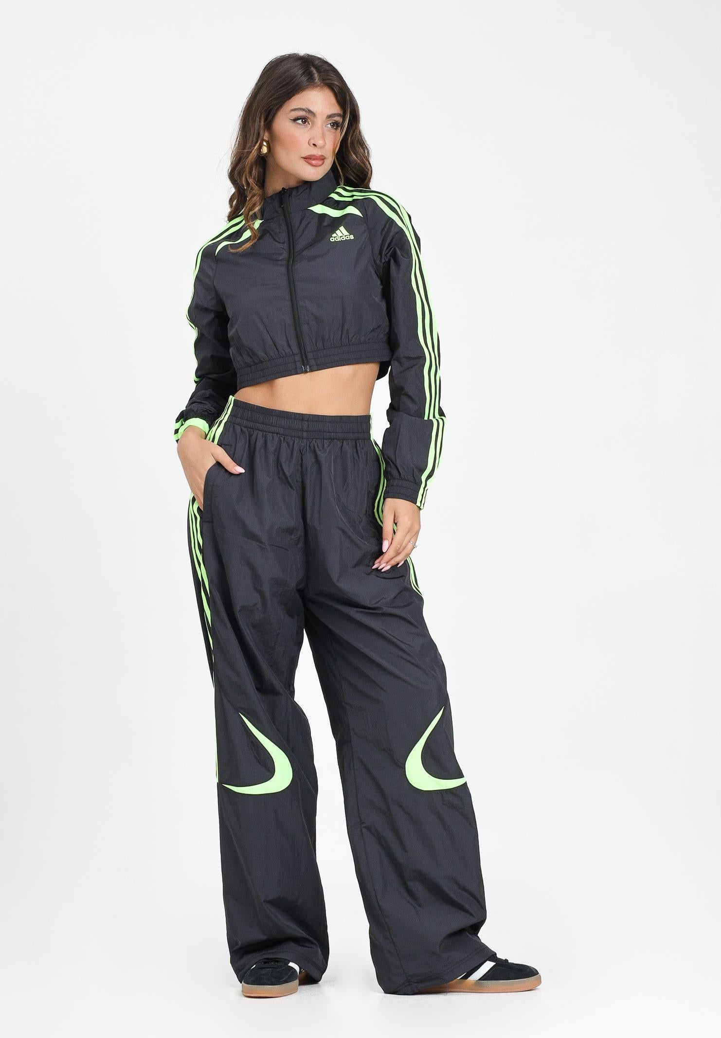ADIDAS ORIGINALS Pantalone sportivo Teamgeist Adicolor Oversized nero da donna JZ8258 ADIDAS ORIGINALS