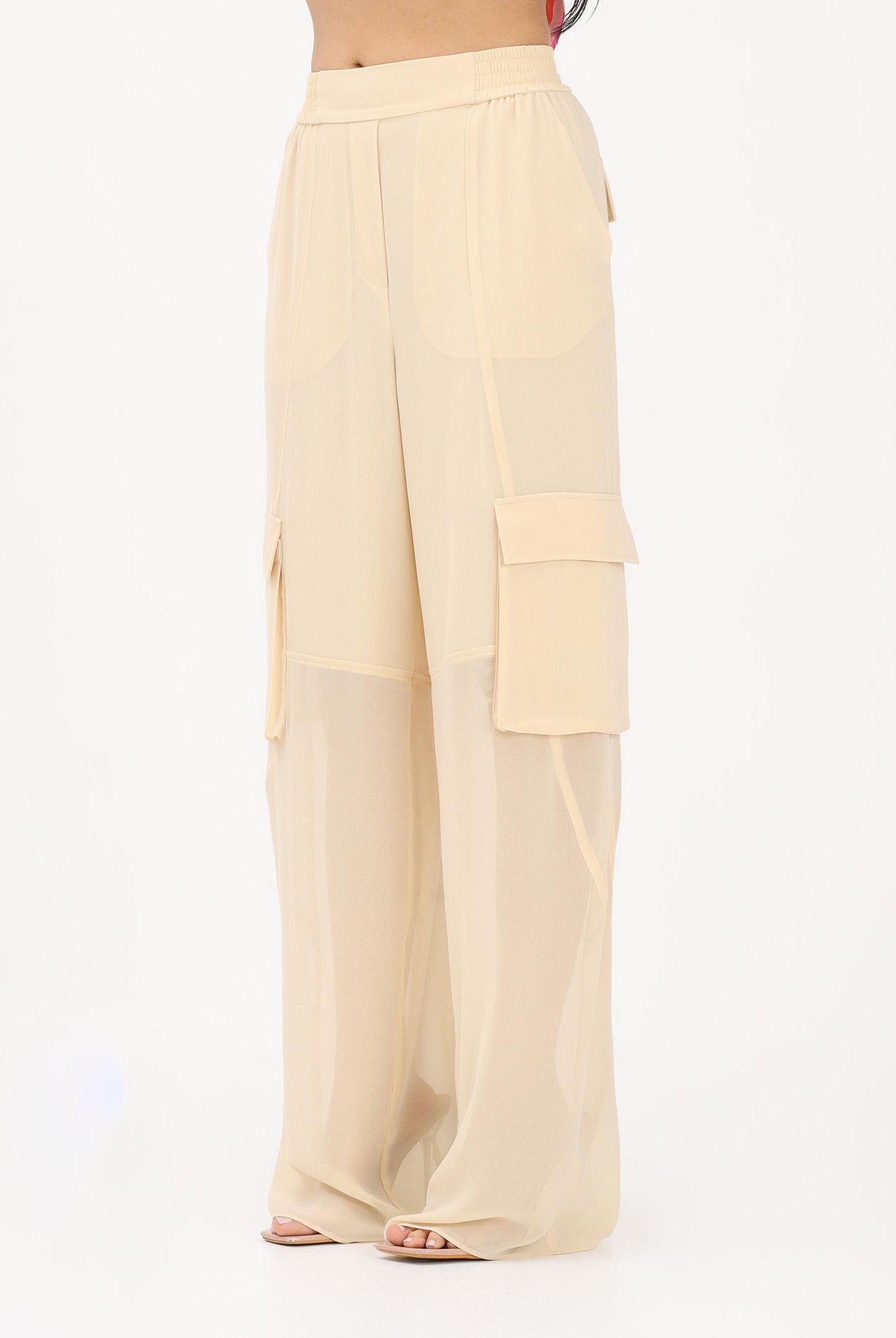 PINKO Pantalone elegante vaniglia da donna 106792A3AT C19 PINKO