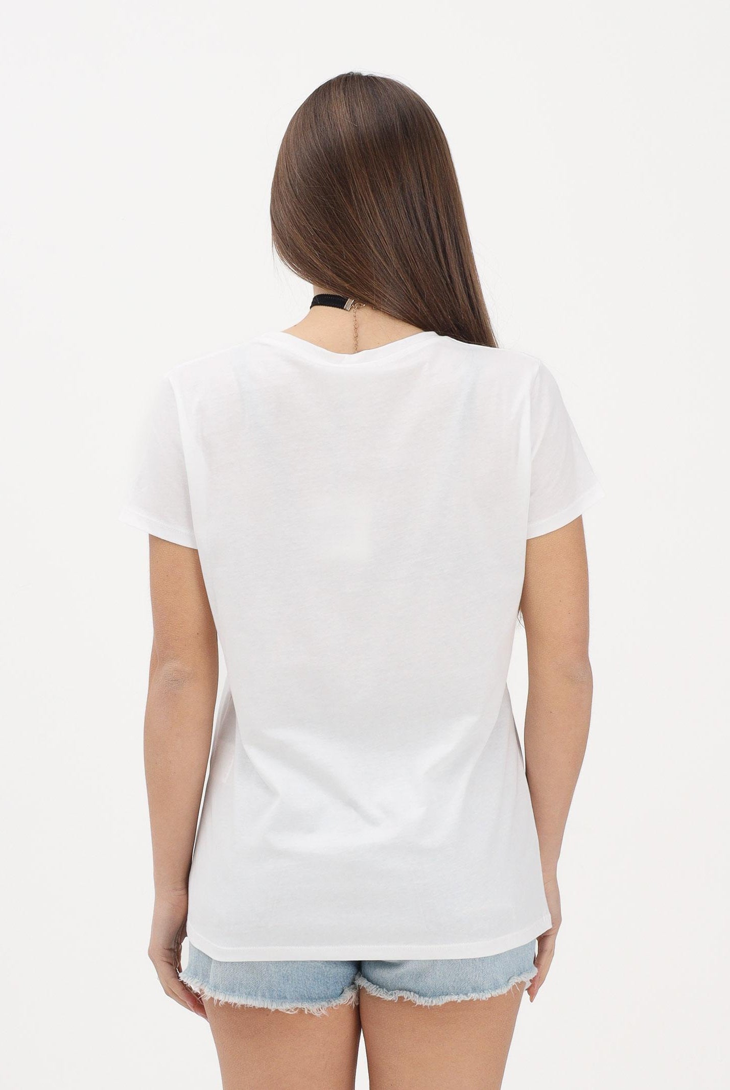 VICOLO T-shirt a manica corta bianca da donna con stampa "Che fastidio" RAB0545 02 VICOLO