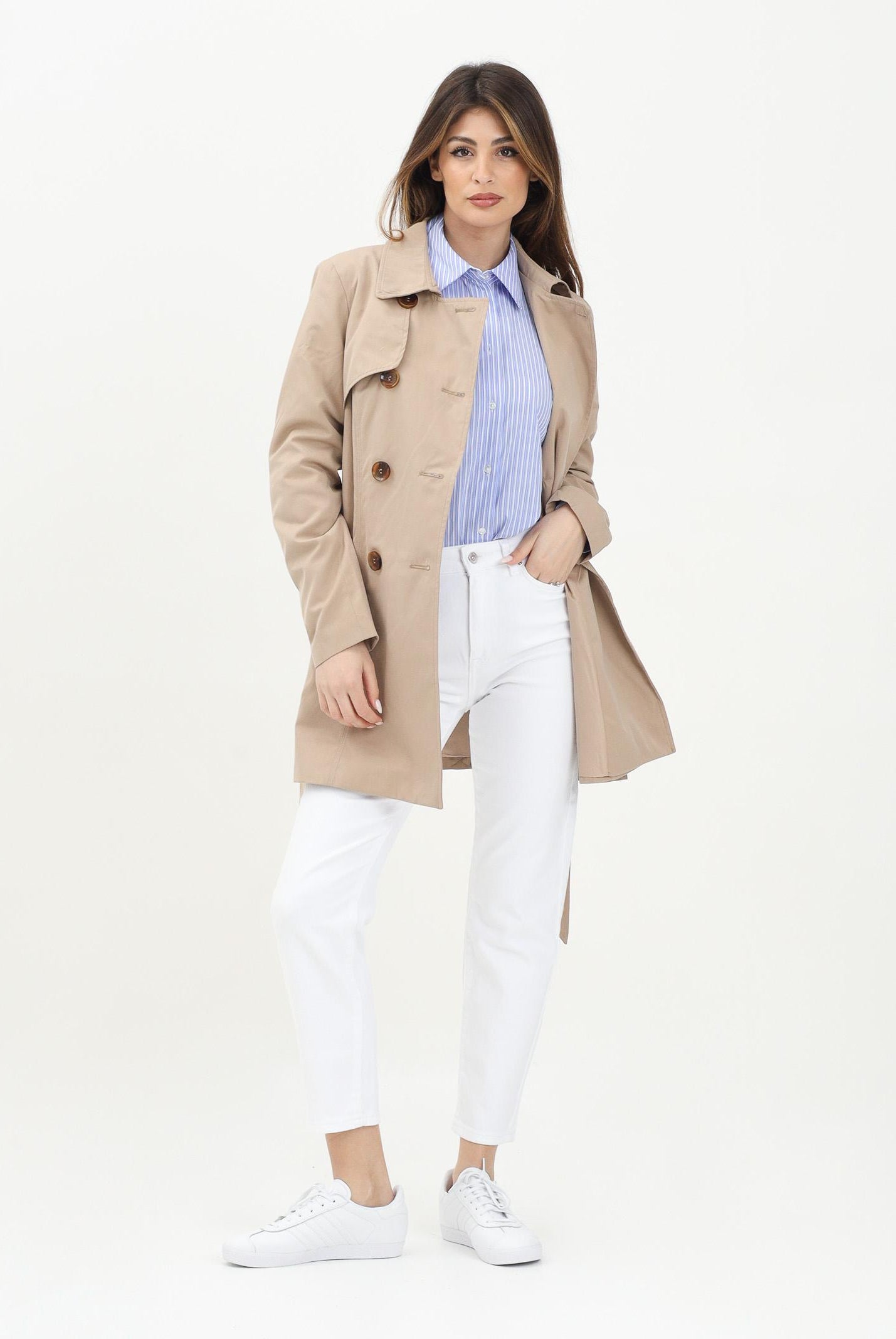 ONLY Trench beige da donna 15191821 GIRO ONLY
