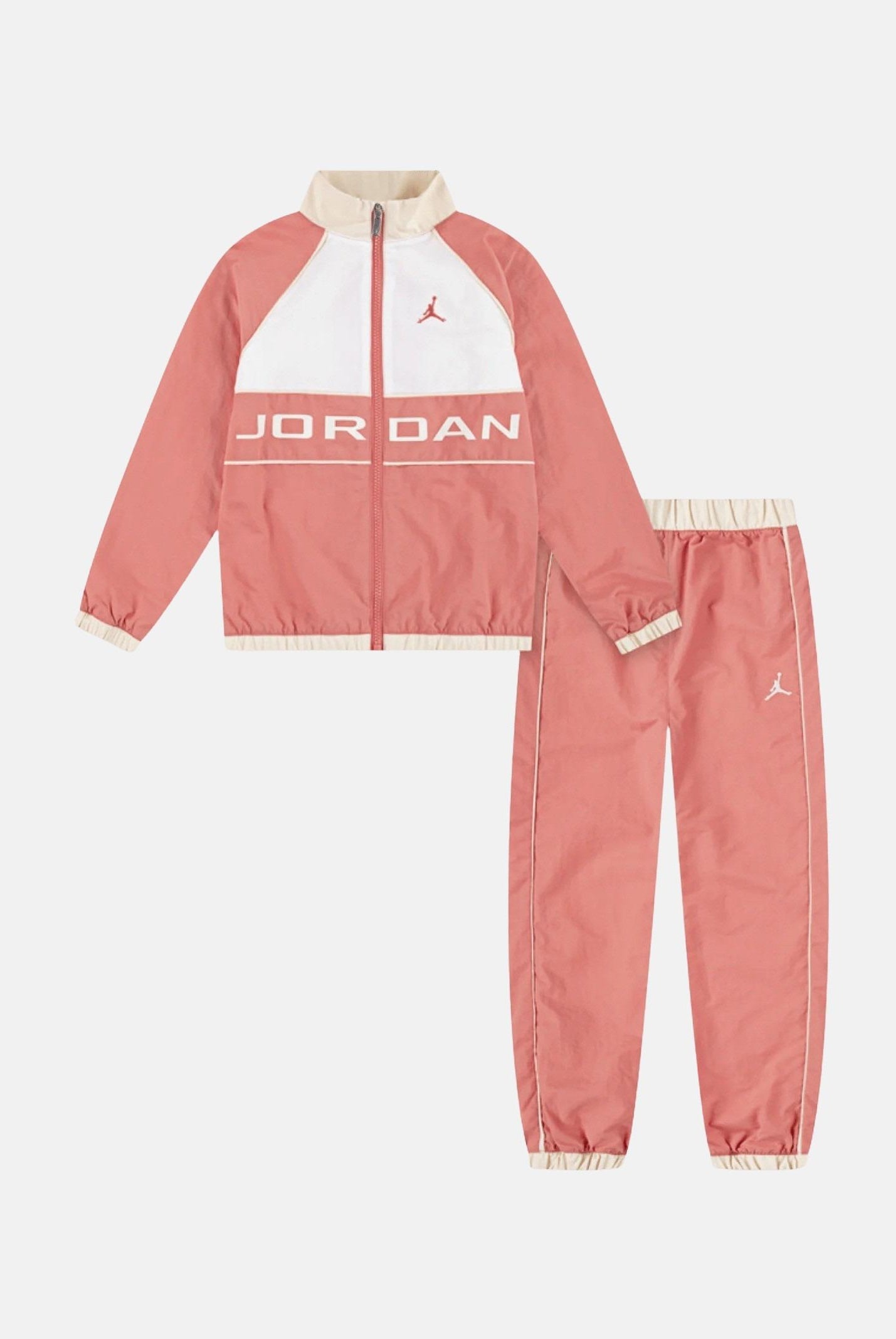 JORDAN Tuta WIND BREAKER PIPING rosa da neonato 65D763 A0Y JORDAN