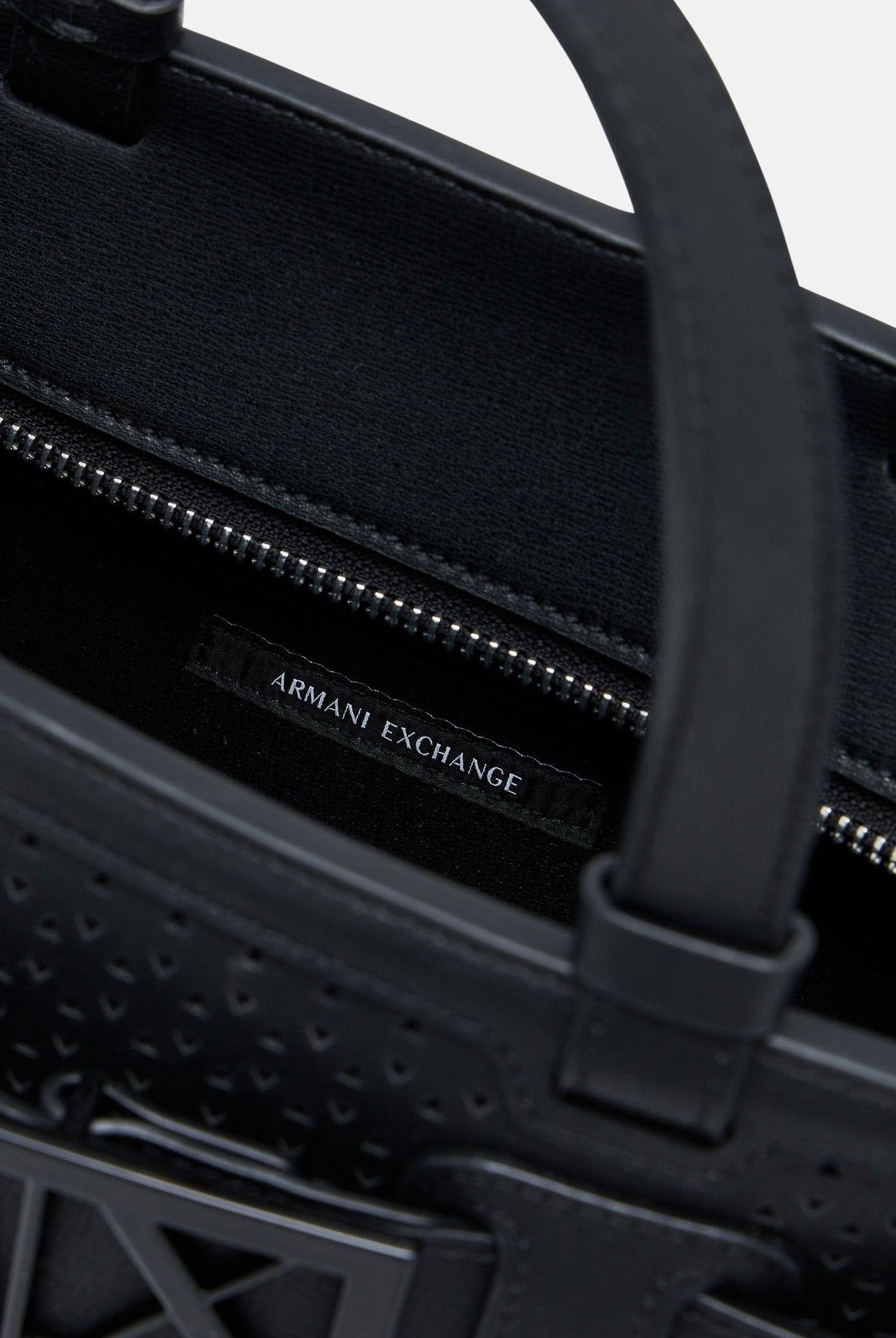 ARMANI EXCHANGE Borsa a mano nera da donna con fibbia logo XW000392AF22626 UC001 ARMANI EXCHANGE