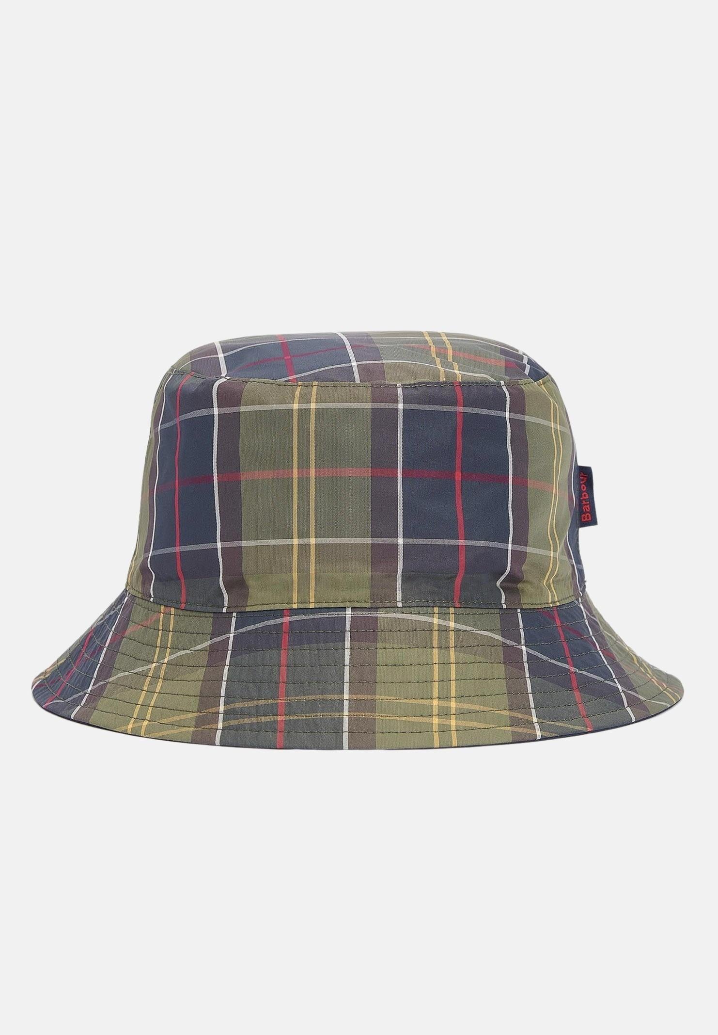 BARBOUR Bucket reversibile blu e tartan per uomo e donna 241-MHA0839 NY52 BARBOUR