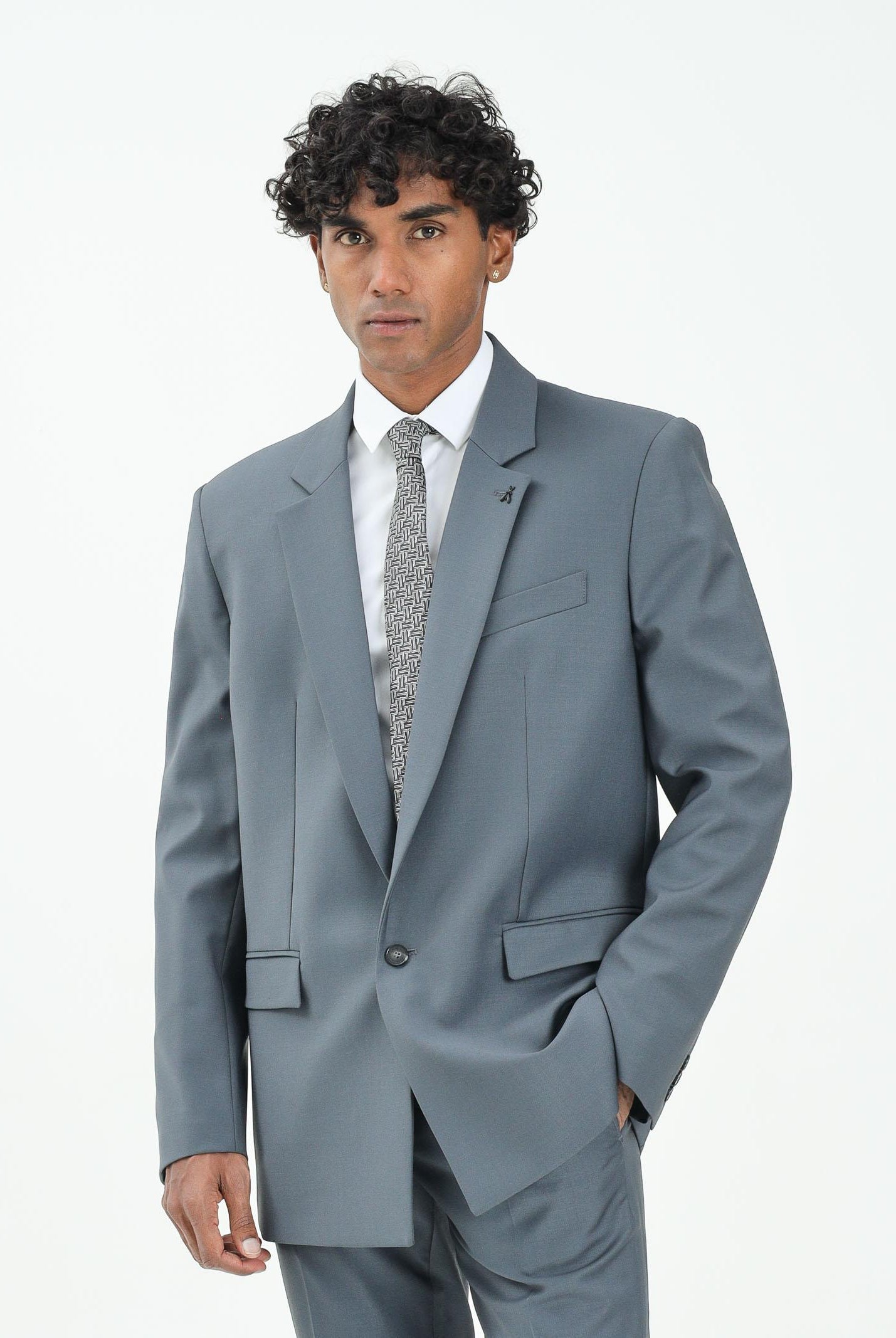 PATRIZIA PEPE Giacca (IM)PERFECTION grigia da uomo 5S754RA1WK S754 PATRIZIA PEPE