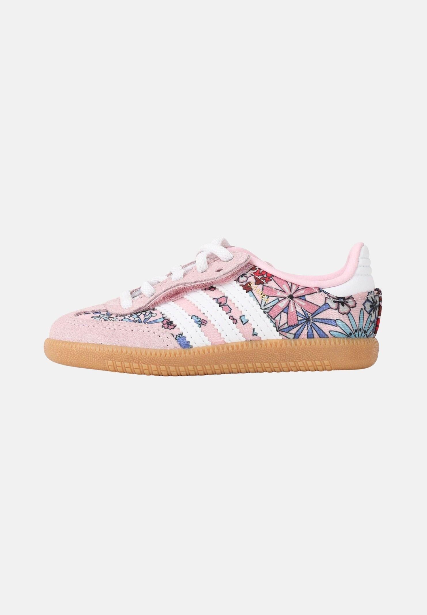 ADIDAS ORIGINALS Sneakers LIBERTY LONDON SAMBA OG COMFORT CLOSURE ELASTIC LACE rosa da neonato JQ2006 . ADIDAS ORIGINALS