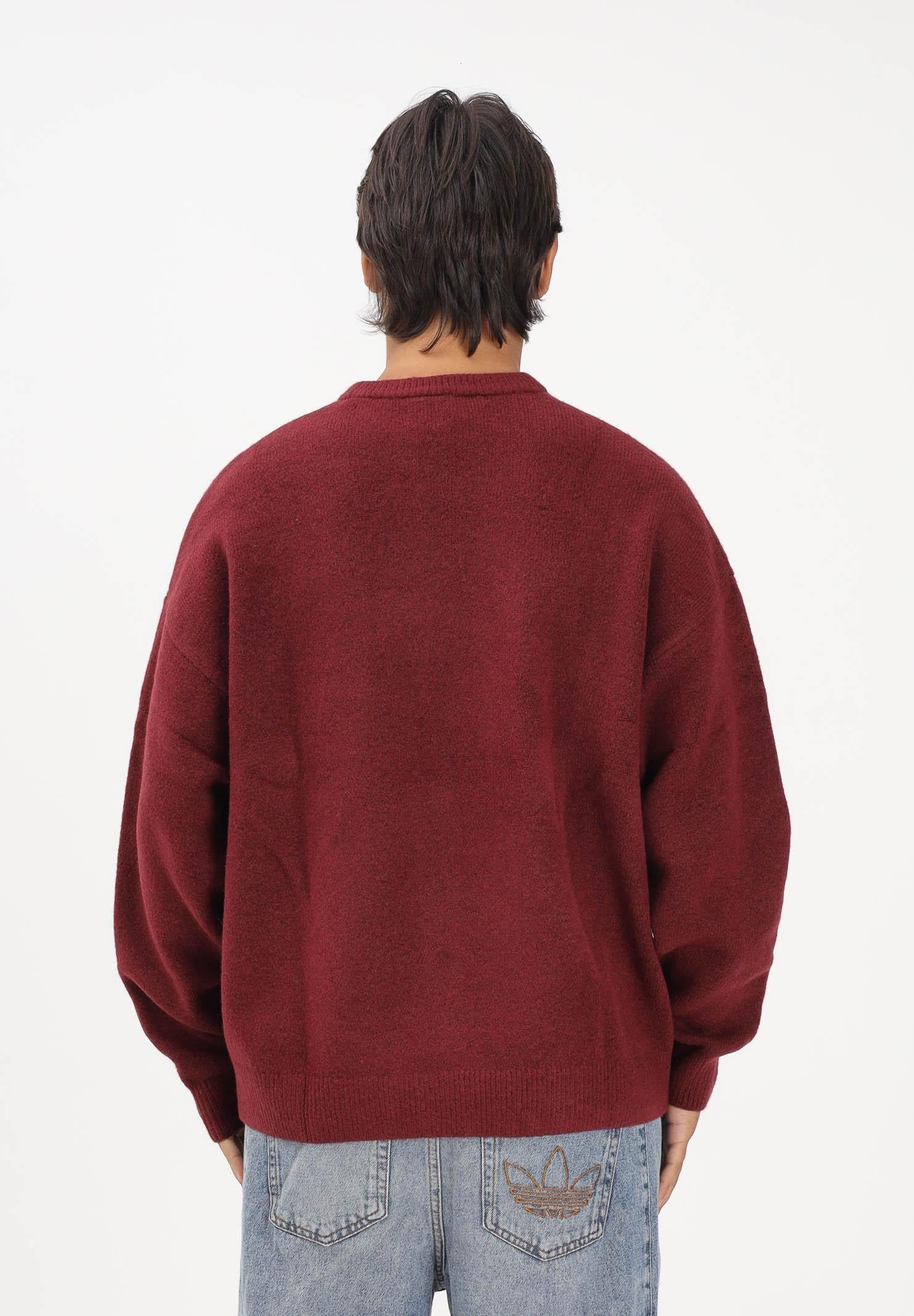 ADIDAS ORIGINALS Maglione girocollo Adidas Originals Athletic Department bordeaux per uomo e donna KF2537 . ADIDAS ORIGINALS