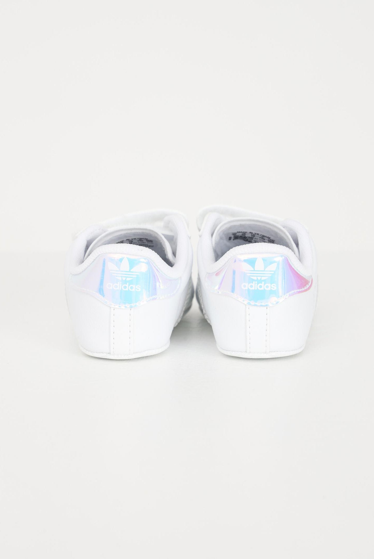 Sneakers bianche da neonato con strappo SUPERSTAR BD8000 ADIDAS ORIGINALS