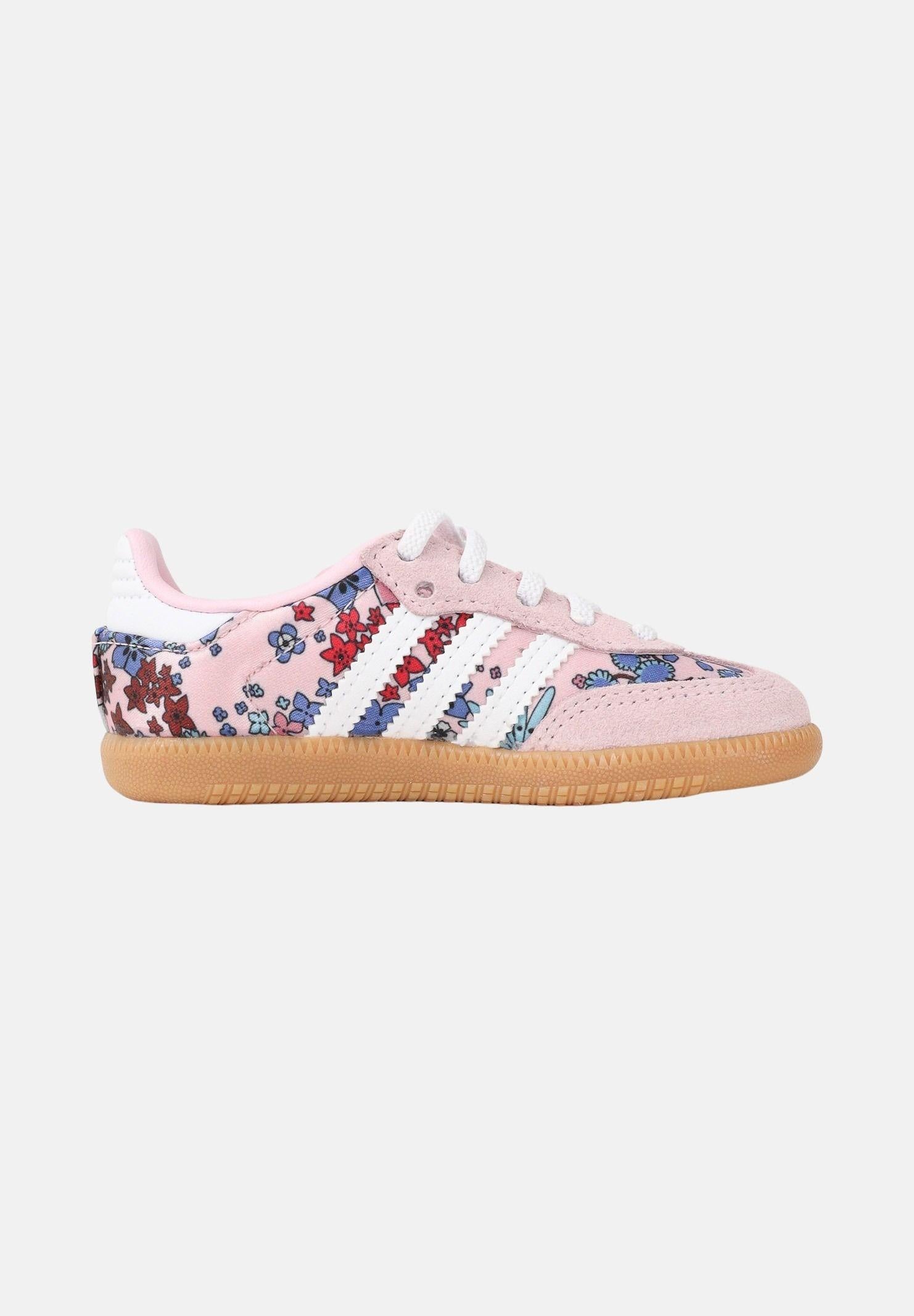 ADIDAS ORIGINALS Sneakers LIBERTY LONDON SAMBA OG COMFORT CLOSURE ELASTIC LACE rosa da neonato JQ2006 . ADIDAS ORIGINALS