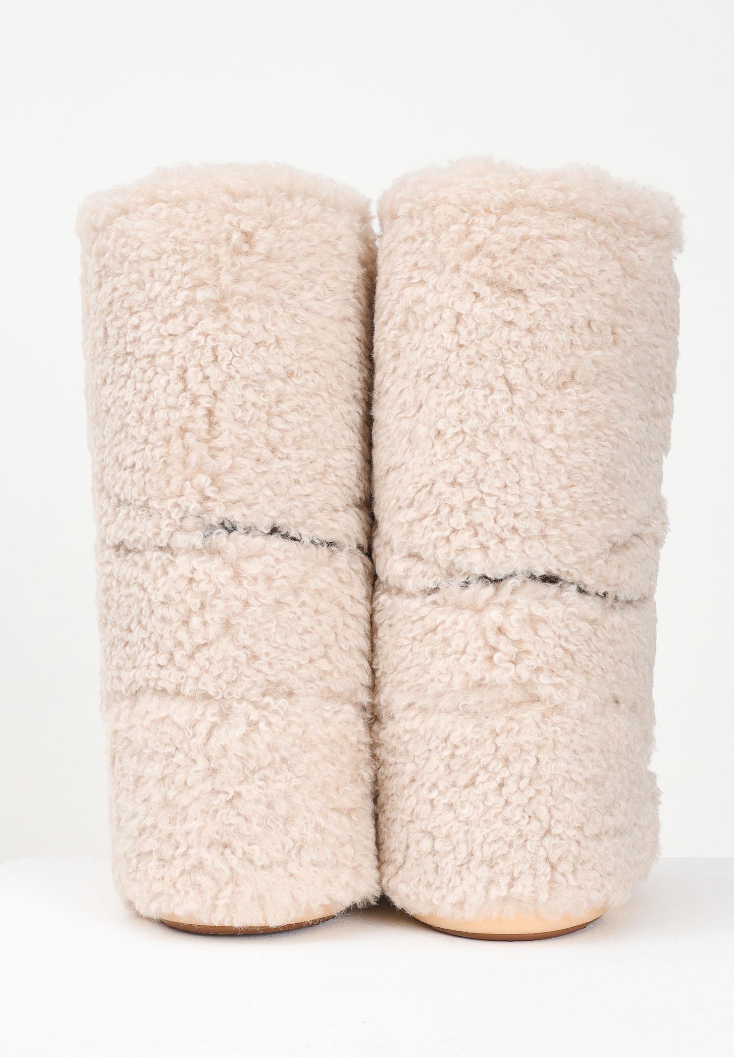 MOON BOOT Stivali da neve ICON CURLY EXTRA beige da donna 80D1403070 L007 MOON BOOT