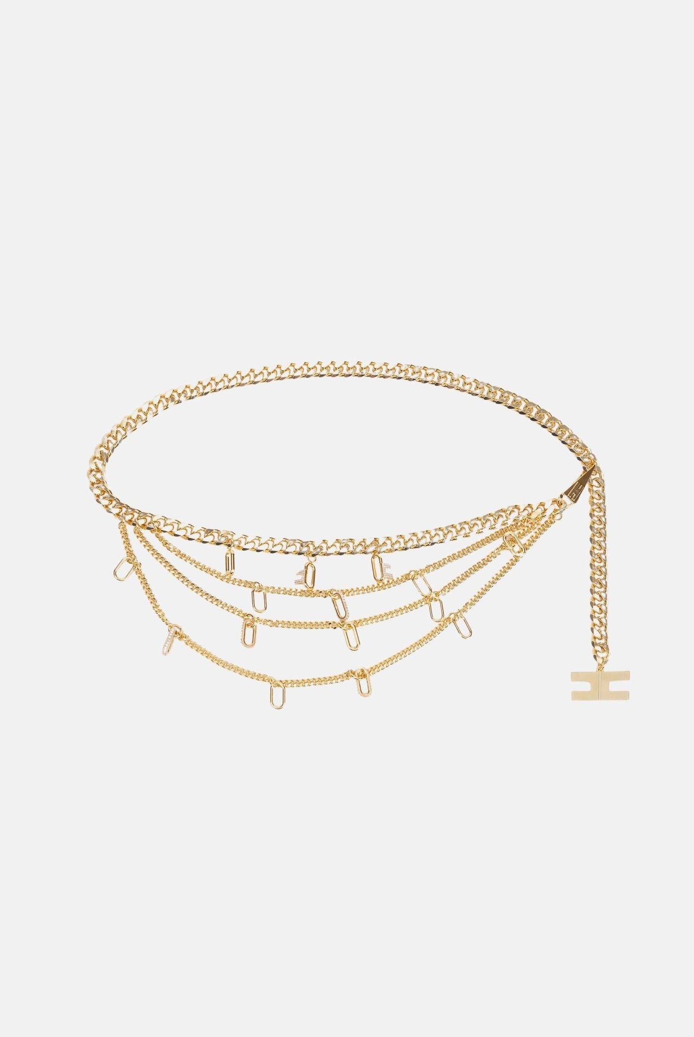 ELISABETTA FRANCHI Cintura gioiello oro da donna con charms CT22B62E2 U95 ELISABETTA FRANCHI