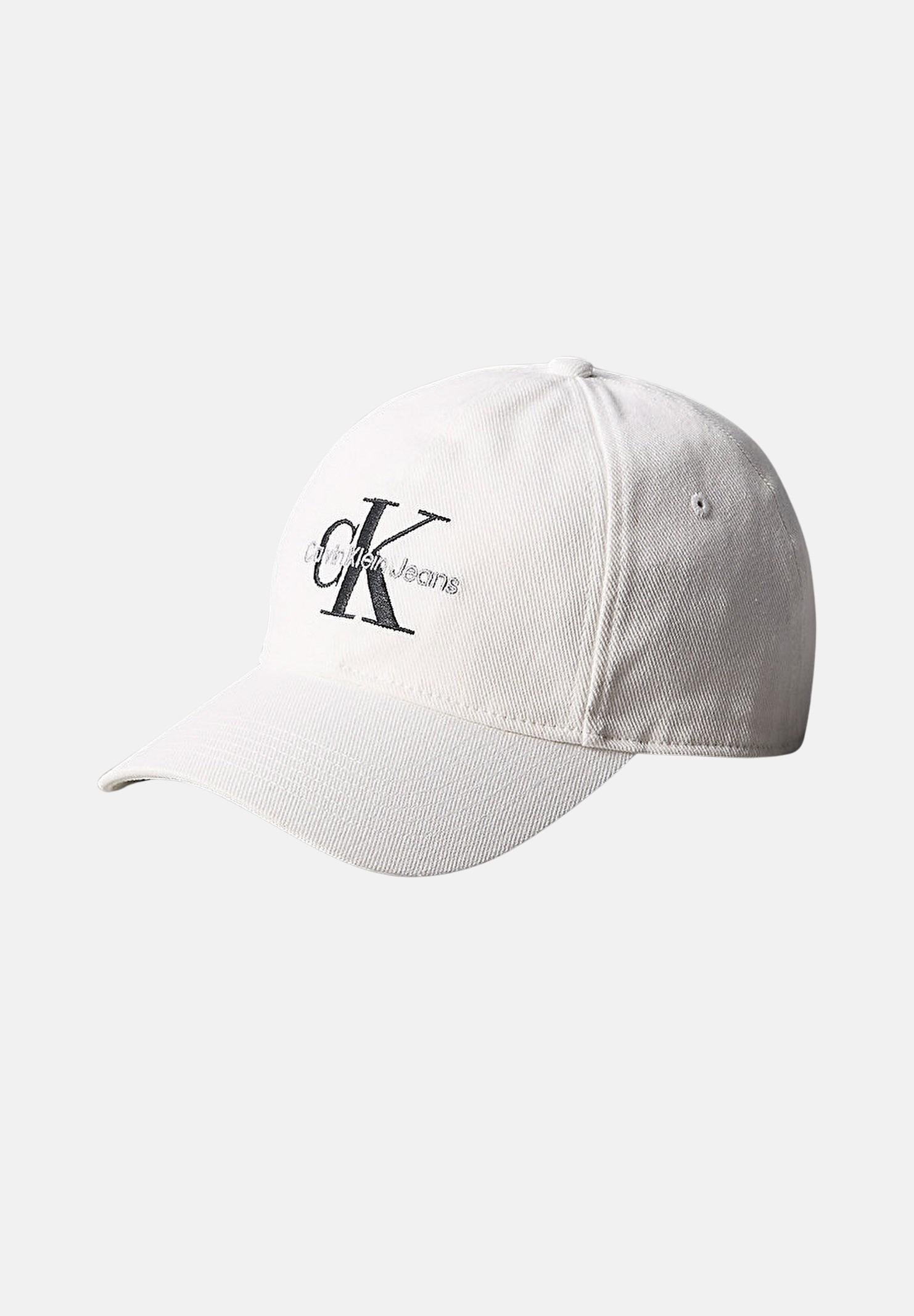 CALVIN KLEIN Cappello con visiera bianco per uomo e donna rifinito da logo LV04G5004G YAF CALVIN KLEIN