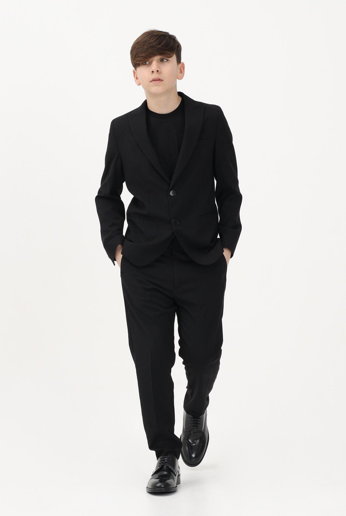 I'M BRIAN Pantalone elegante nero da bambino PA3686J 009 I'M BRIAN
