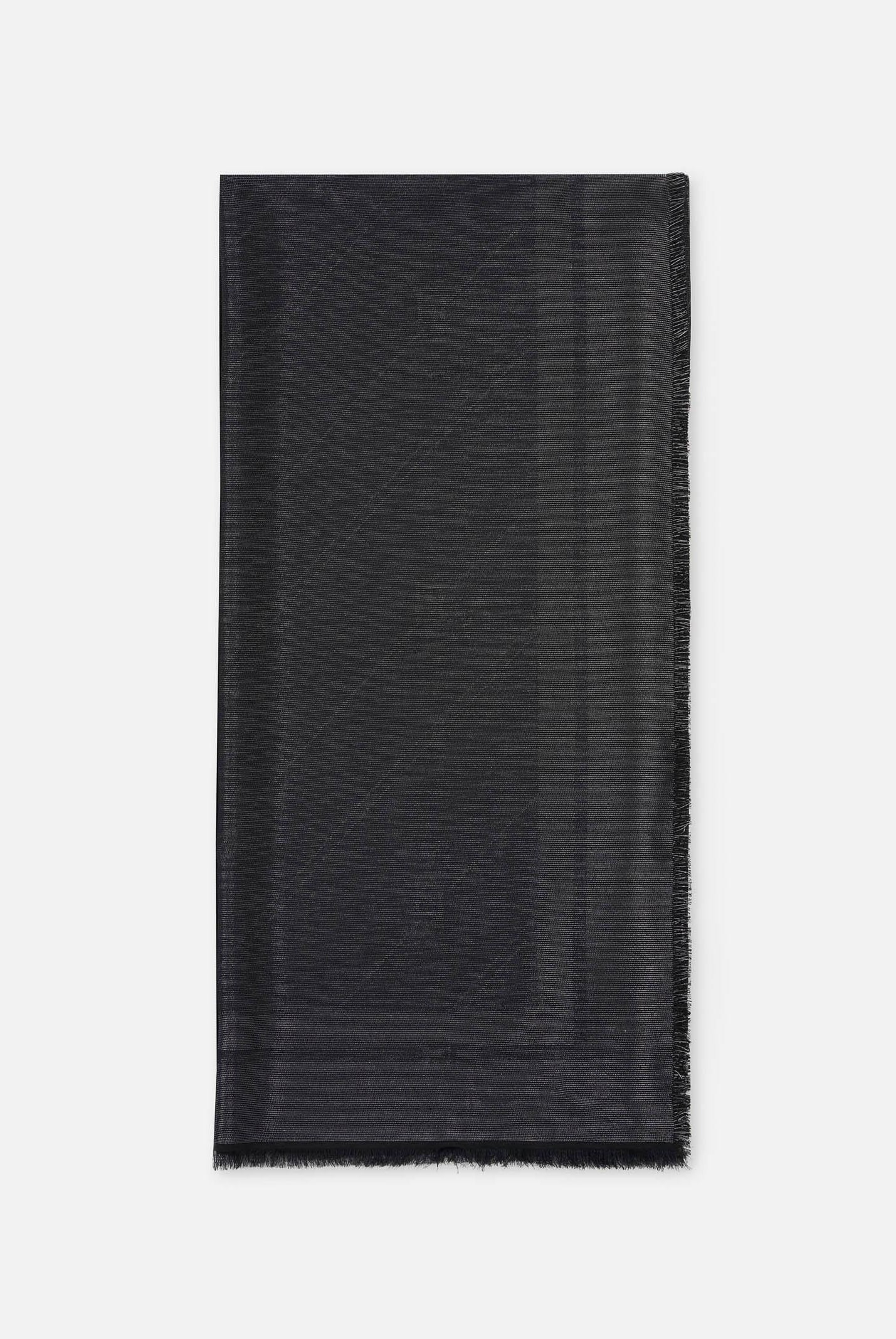 ELISABETTA FRANCHI Sciarpa nera da donna in filo lurex con pattern righe e logo SC03F46E2 110 ELISABETTA FRANCHI