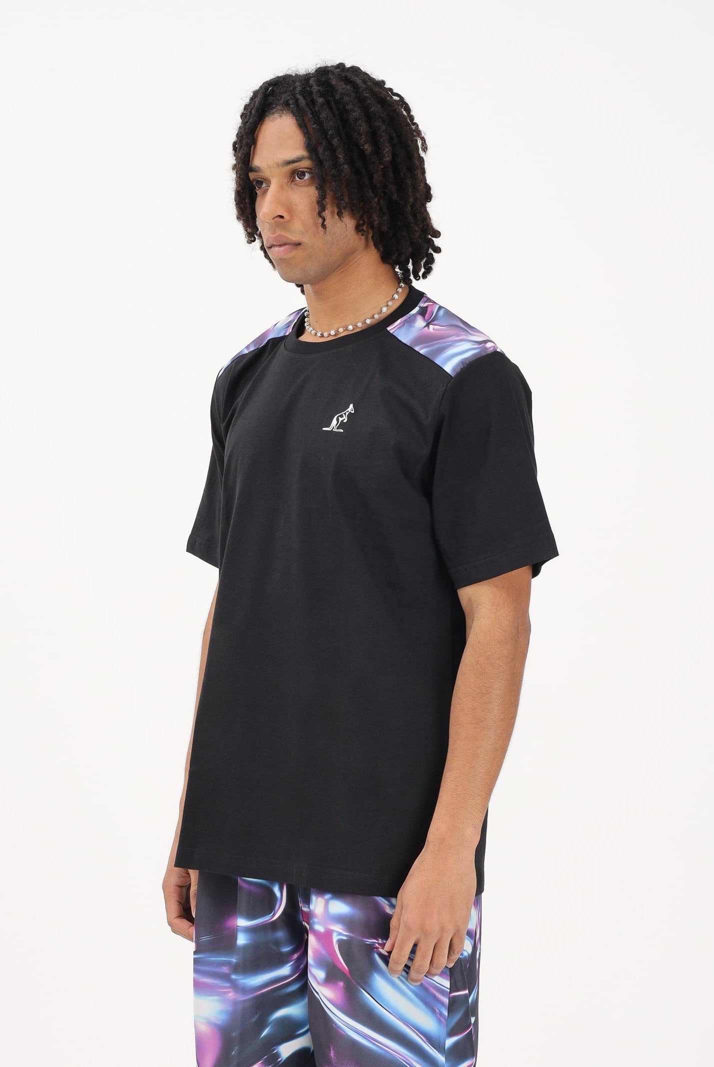 AUSTRALIAN T-shirt a manica corta Metaliq nera da uomo ARUTS0011META01 003 AUSTRALIAN