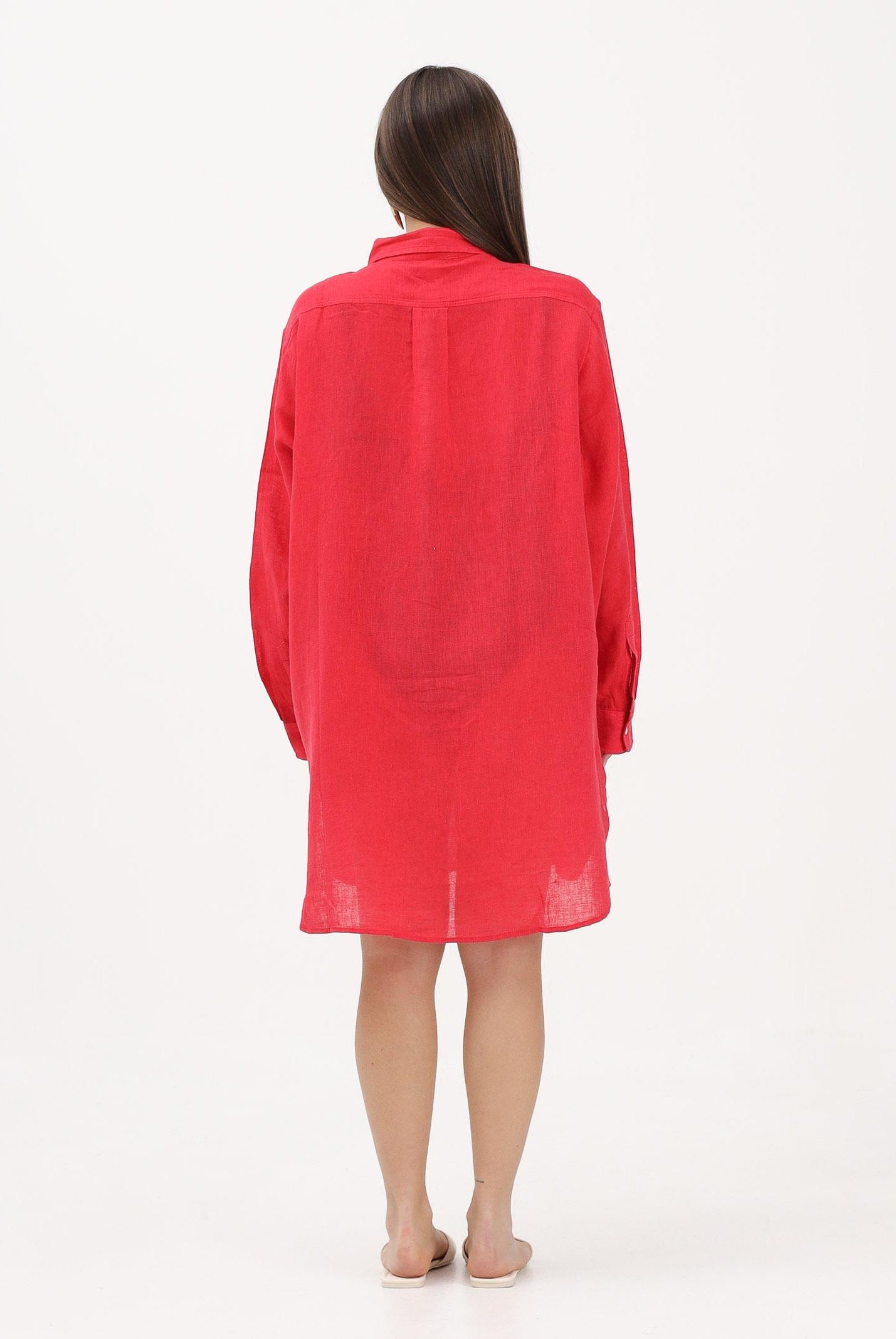 RALPH LAUREN Abito chemisier rosso da donna 21564377 RE RALPH LAUREN