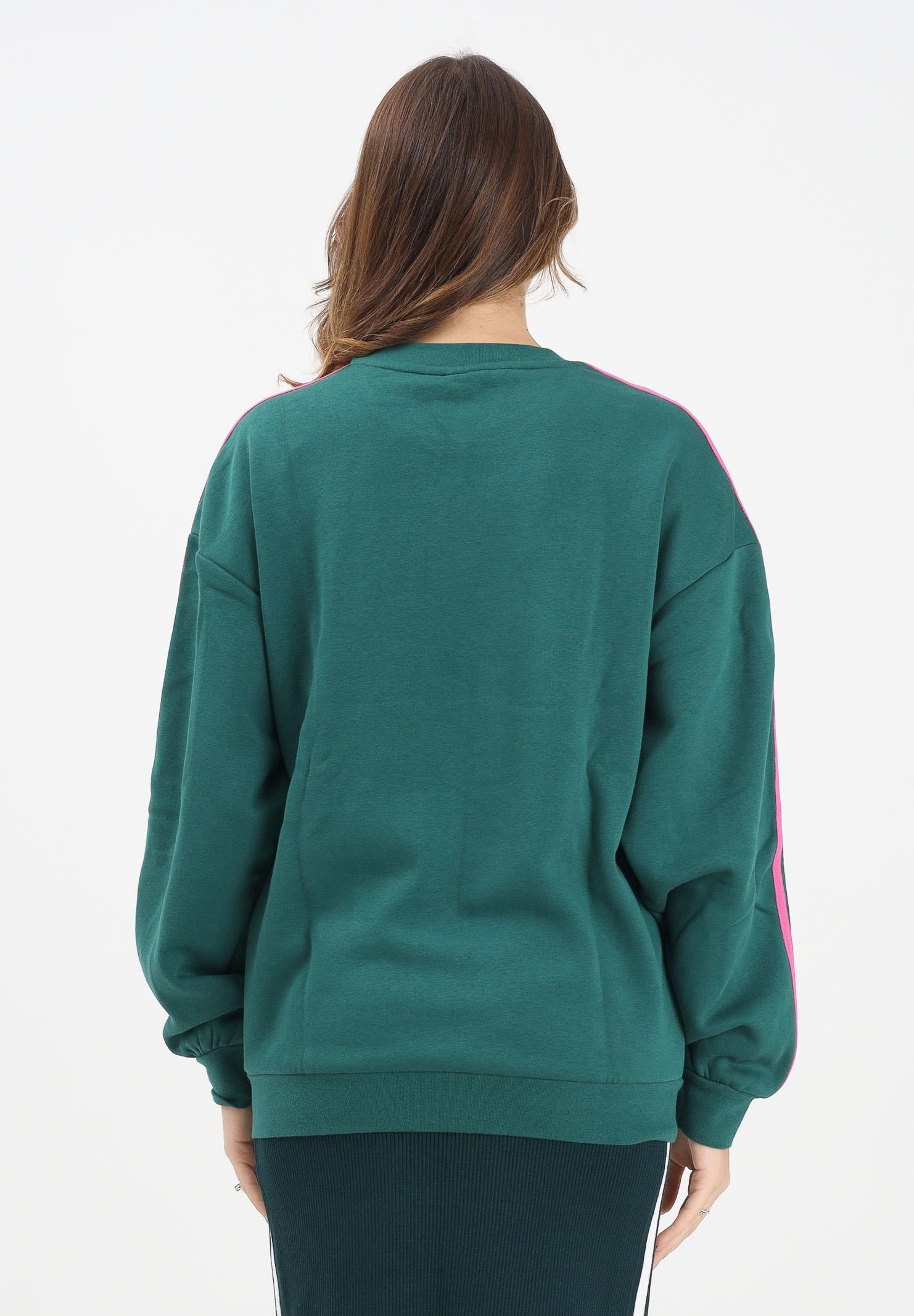 ADIDAS ORIGINALS Felpa girocollo Adicolor Oversized Crew verde da donna KA0468 ADIDAS ORIGINALS