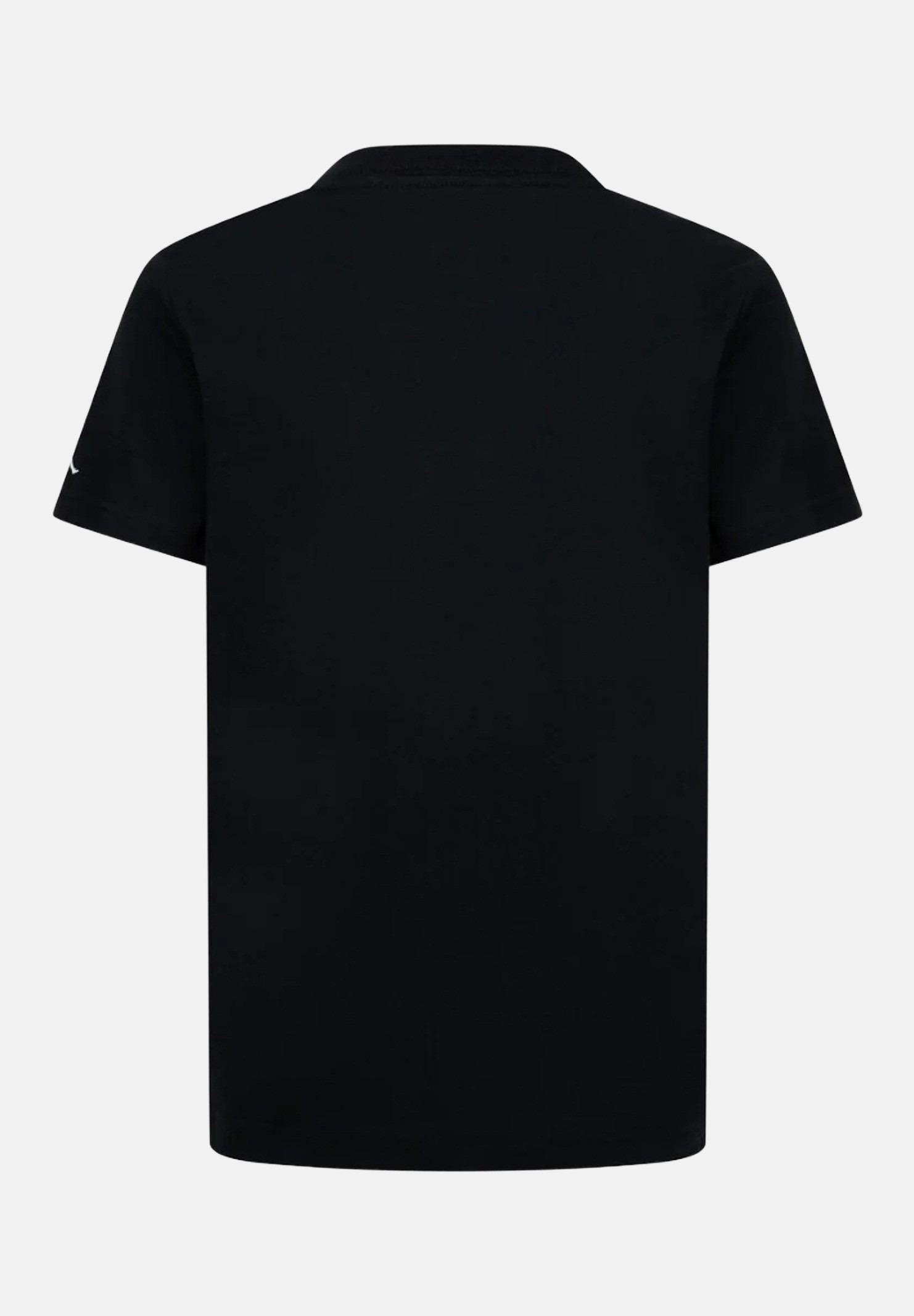 T-shirt a manica corta nera per bambino e bambina con stampa Jordan 95D254 023 JORDAN