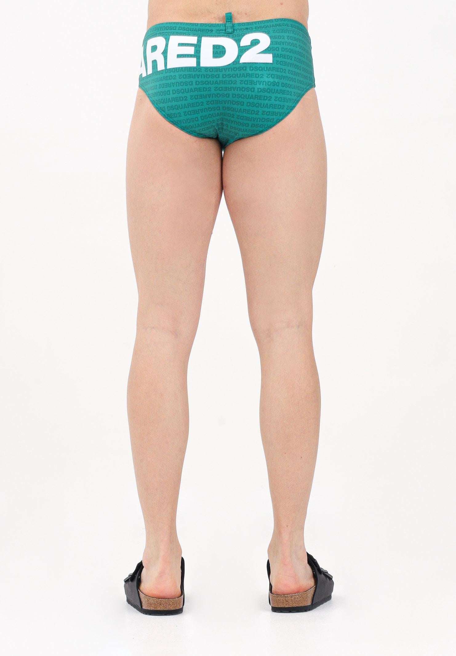 DSQUARED2 Slip mare Brief verde da uomo D7B2E5940 319 DSQUARED2