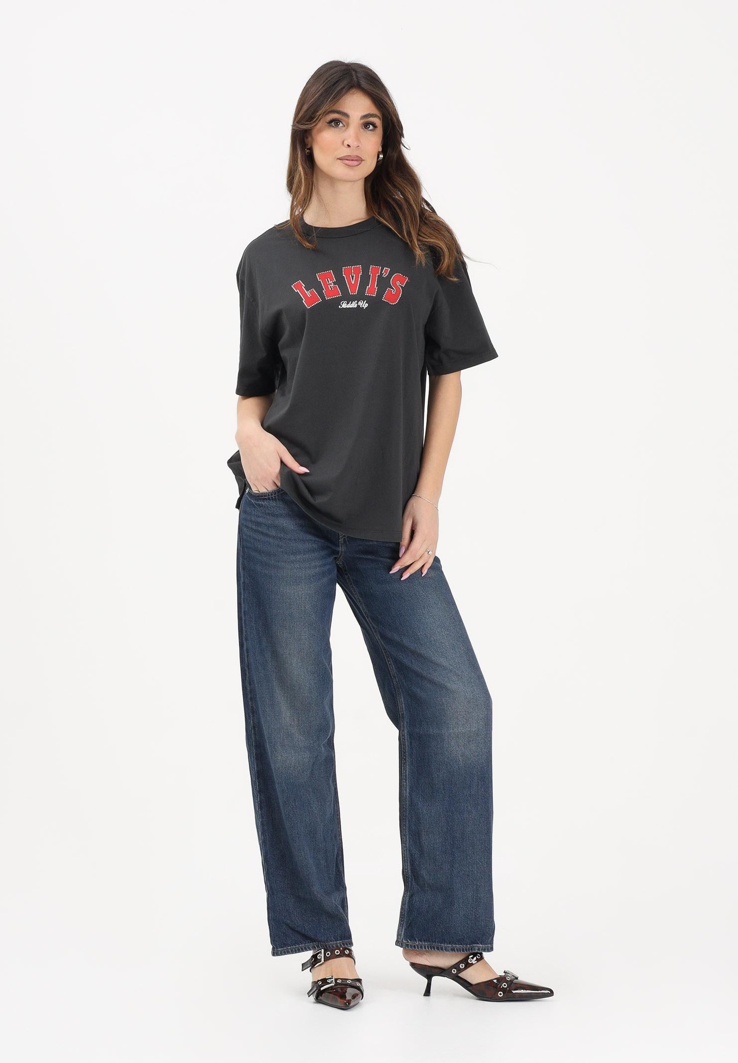 LEVI'S Jeans Low Loose in denim blu sfumato da donna A5566-0064 . LEVI'S®