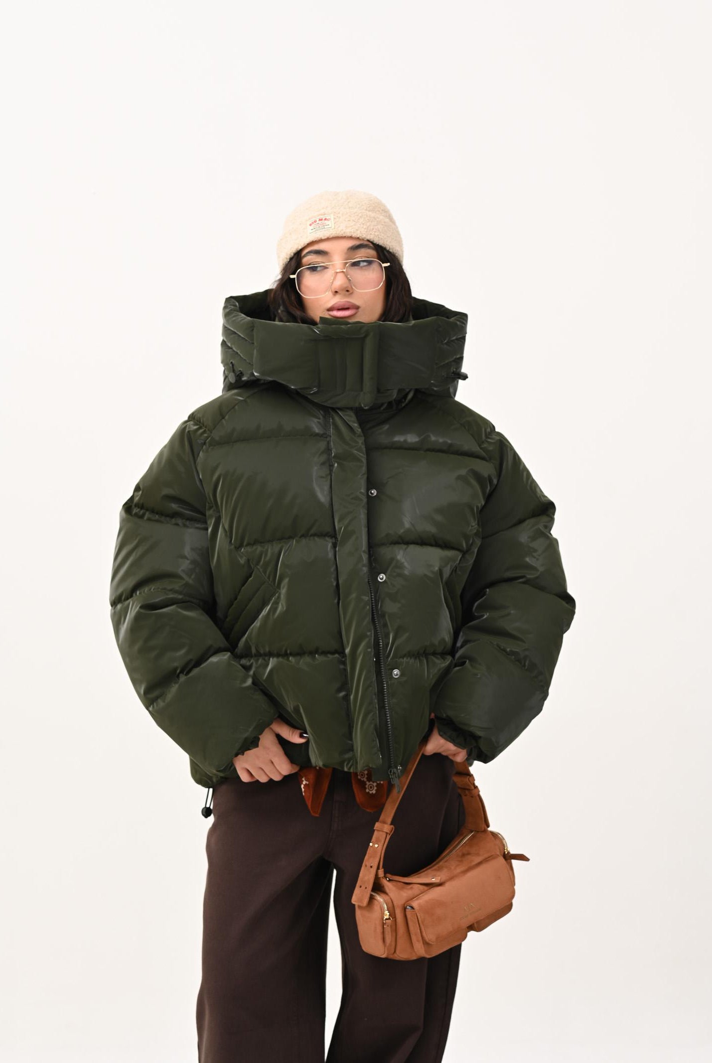 ONLY Piumino verde militare da donna 15351969 Rosin ONLY