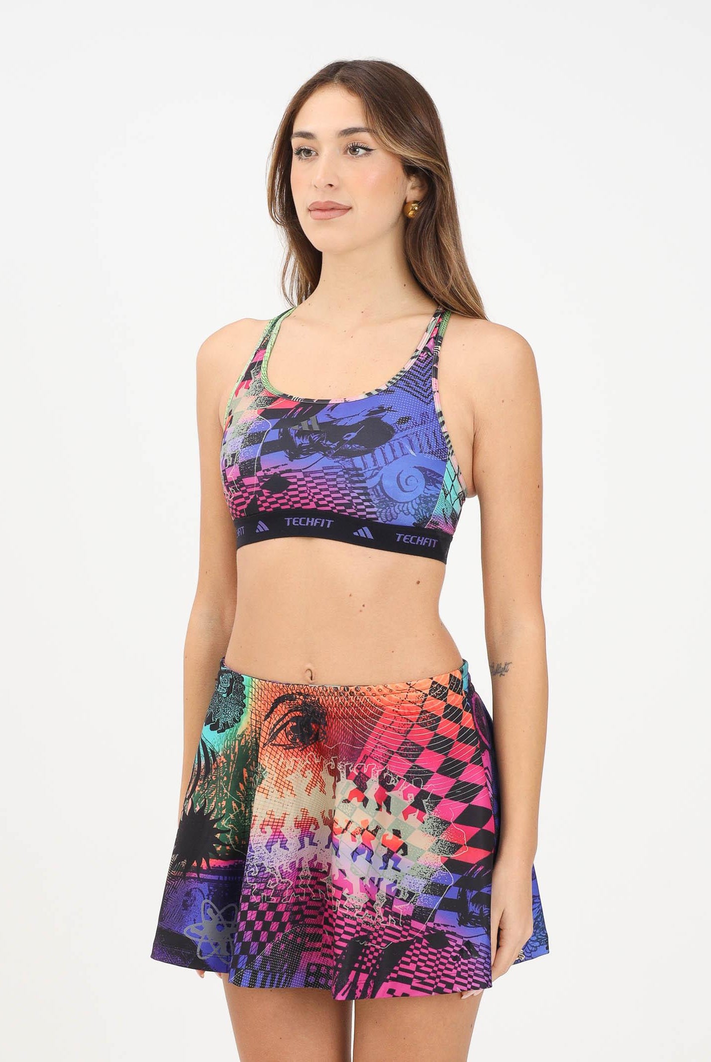 ADIDAS ORIGINALS Top sportivo adidas x Jeremy Scott multicolore da donna JL7610 . ADIDAS ORIGINALS