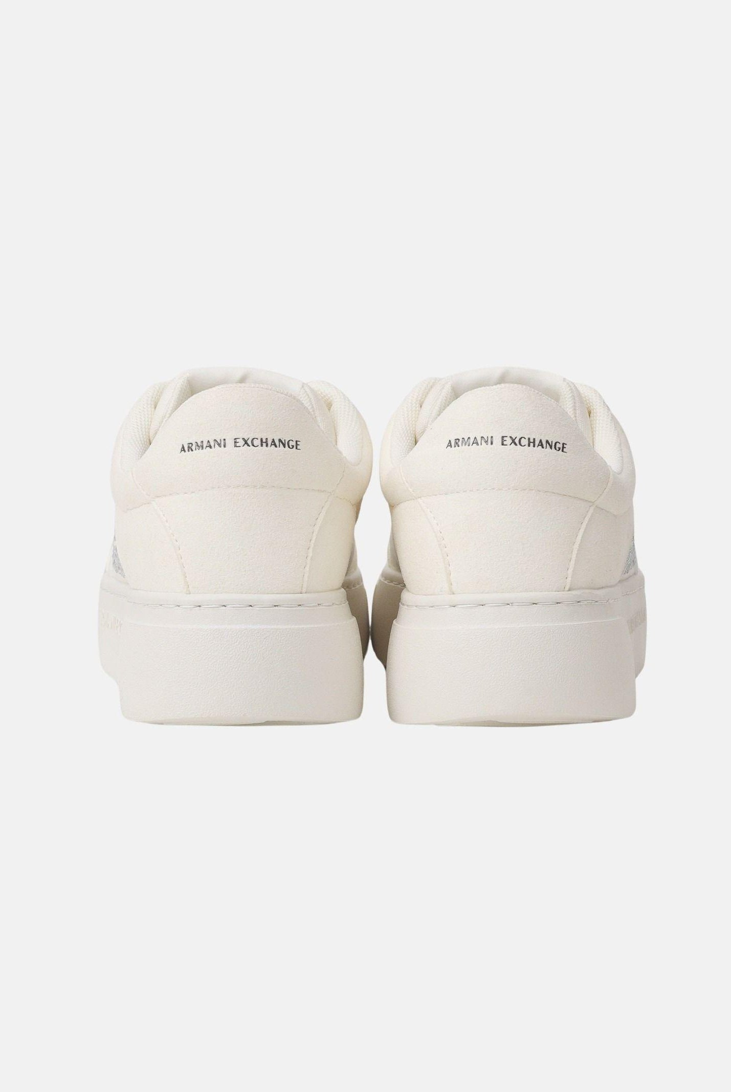 ARMANI EXCHANGE Sneakers panna da donna con logo in strass XW002788AF23057 U0011 ARMANI EXCHANGE