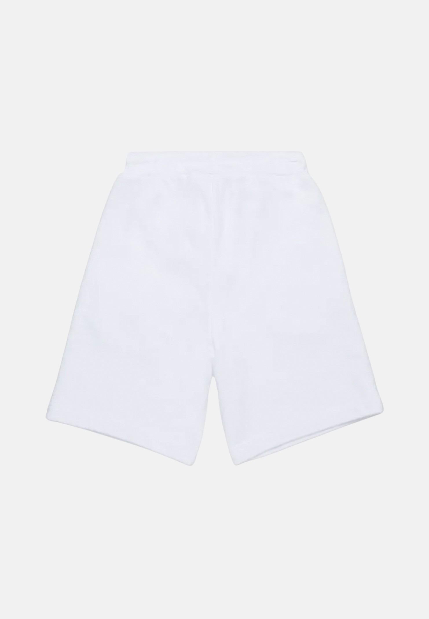 Shorts bianco per bambino e bambina con stampa del logo "Invicta Dsquared2" DQ2908D0AD2-B DQ100 DSQUARED2