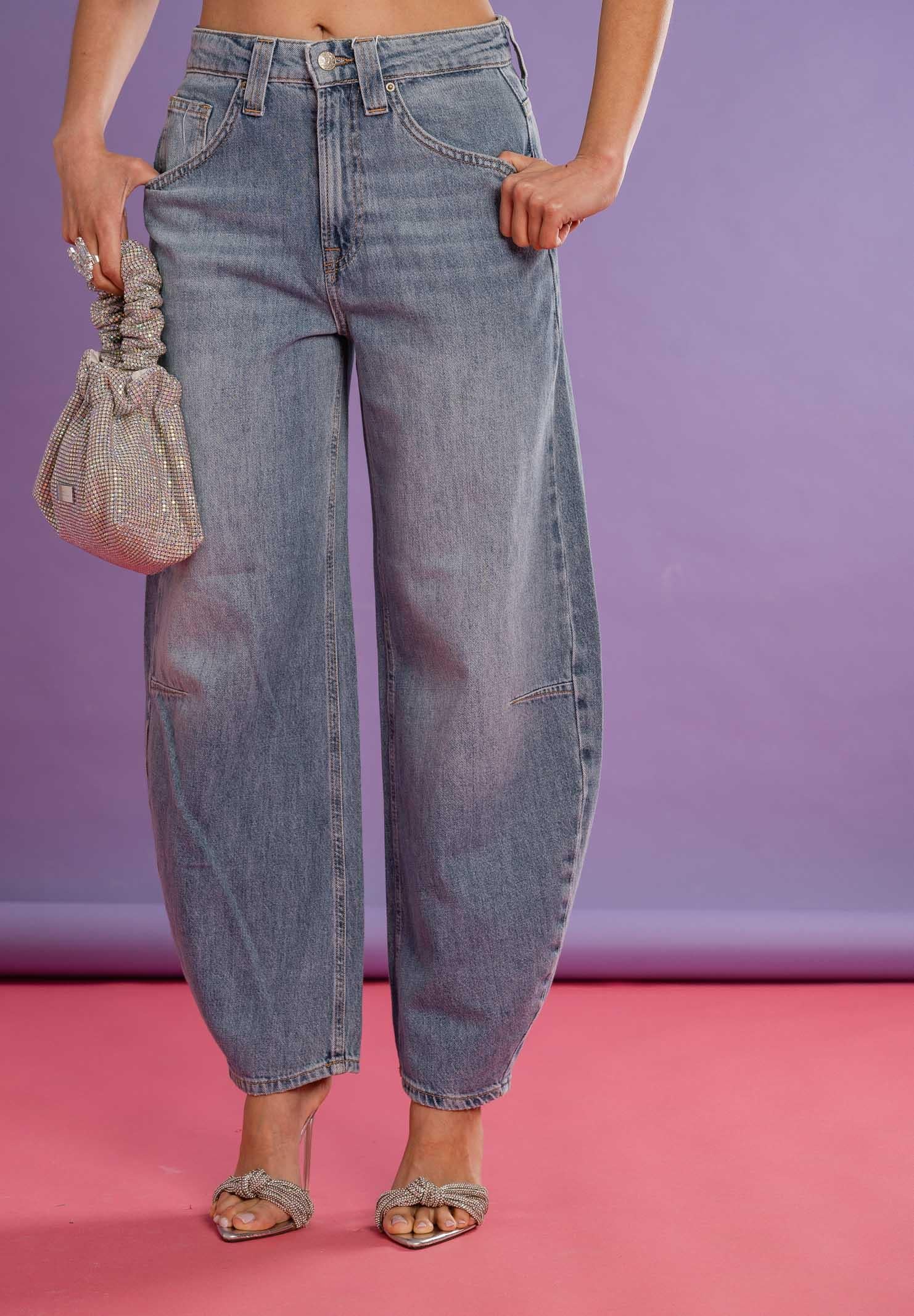 ONLY Jeans balloon in denim medio da donna 15364525 MEBL ONLY