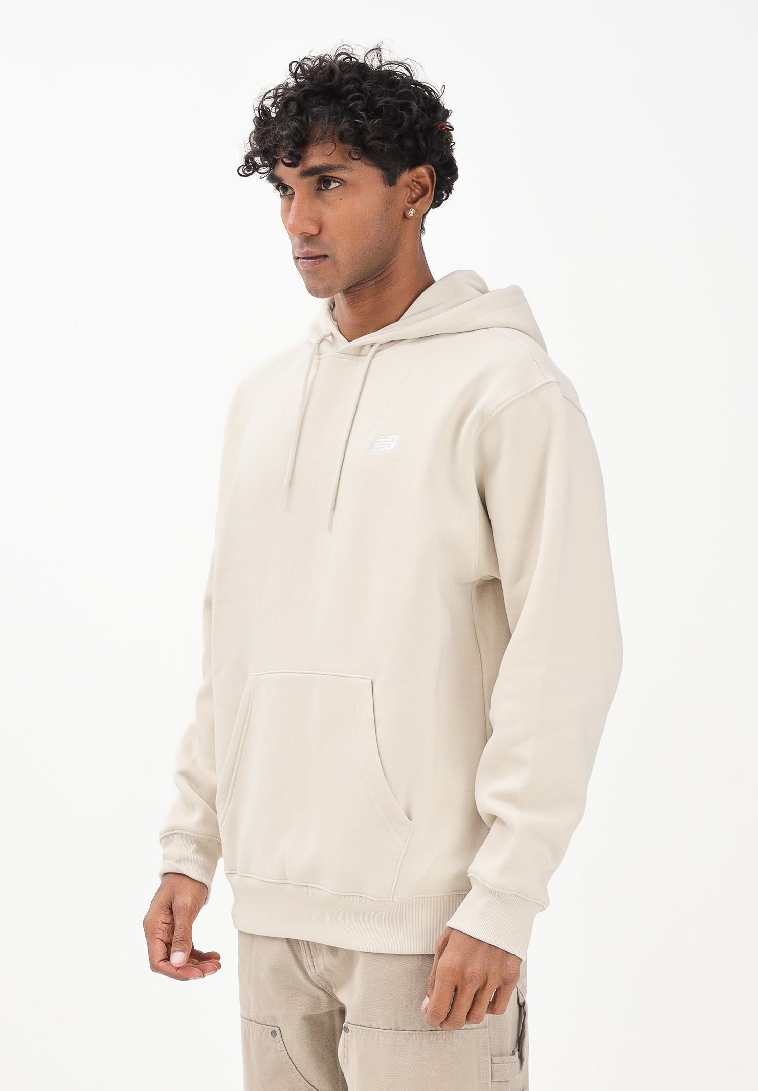 NEW BALANCE Felpa con cappuccio Essentials panna da uomo MT41511TWF NEW BALANCE