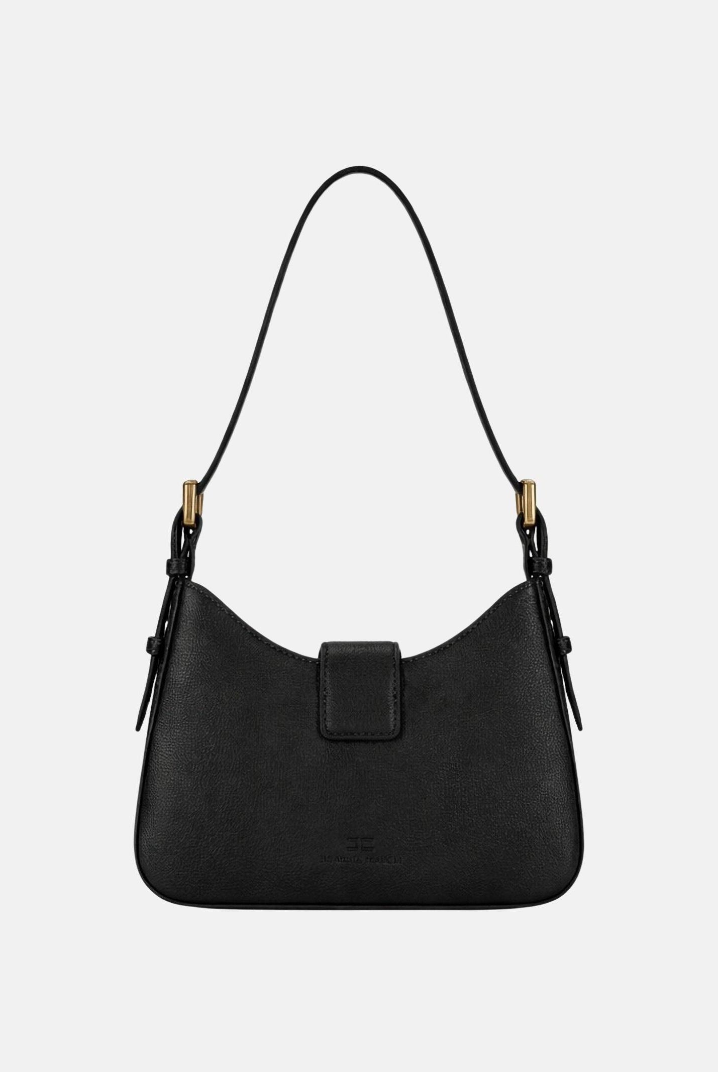 ELISABETTA FRANCHI Borsa a spalla nera da donna con charm BS24A62E2 110 ELISABETTA FRANCHI