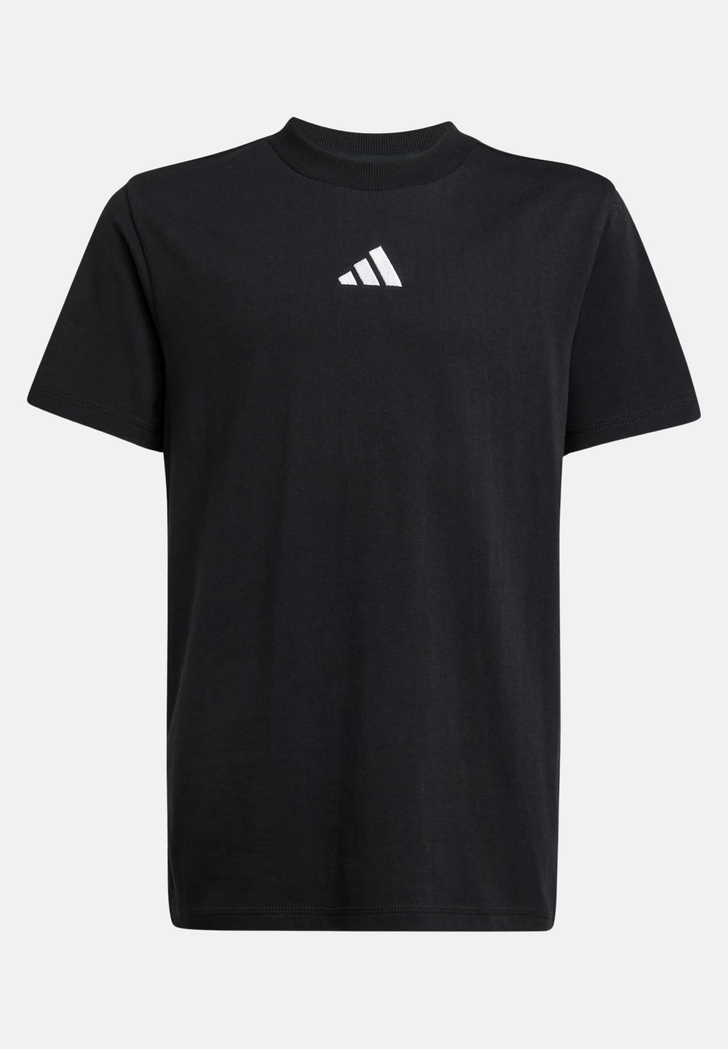 ADIDAS PERFORMANCE T-shirt a manica corta Essentials nera per bambino e bambina JC9776 . ADIDAS PERFORMANCE