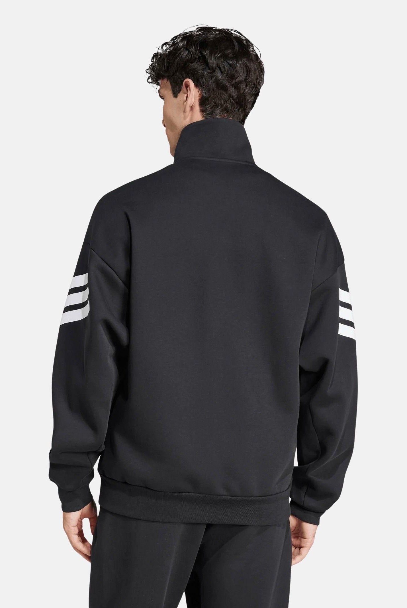 ADIDAS PERFORMANCE Felpa con zip Future Icons 3-Stripes nera da uomo JD4885 . ADIDAS PERFORMANCE