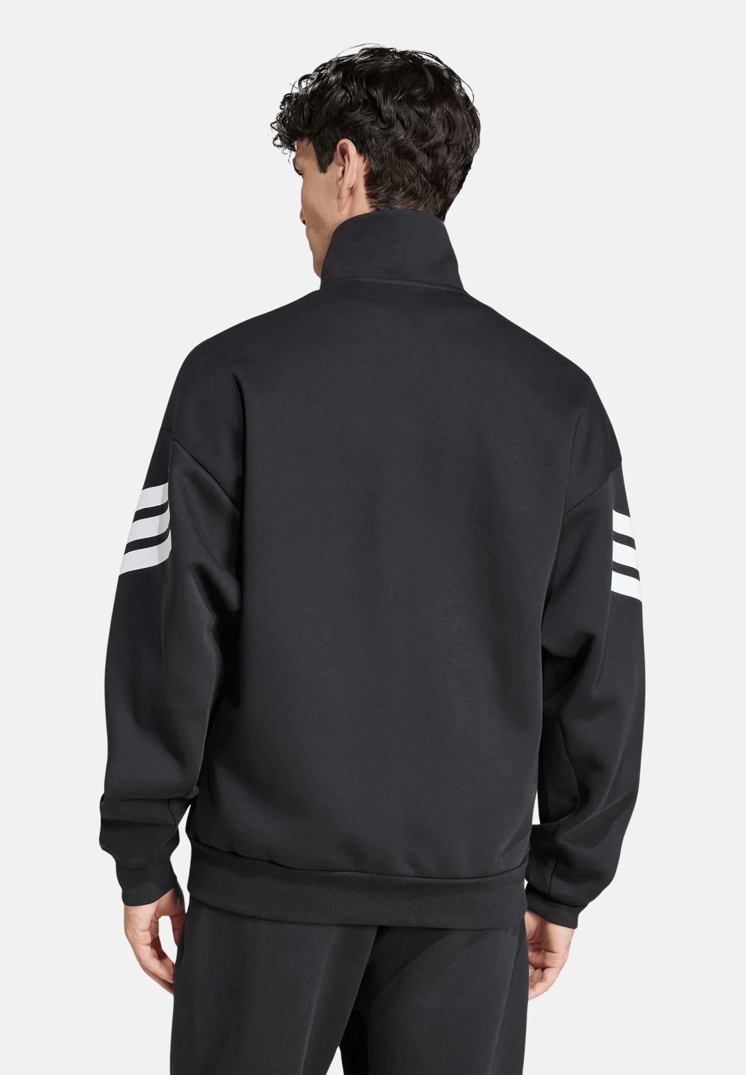 ADIDAS PERFORMANCE Felpa con zip Future Icons 3-Stripes nera da uomo JD4885 . ADIDAS PERFORMANCE