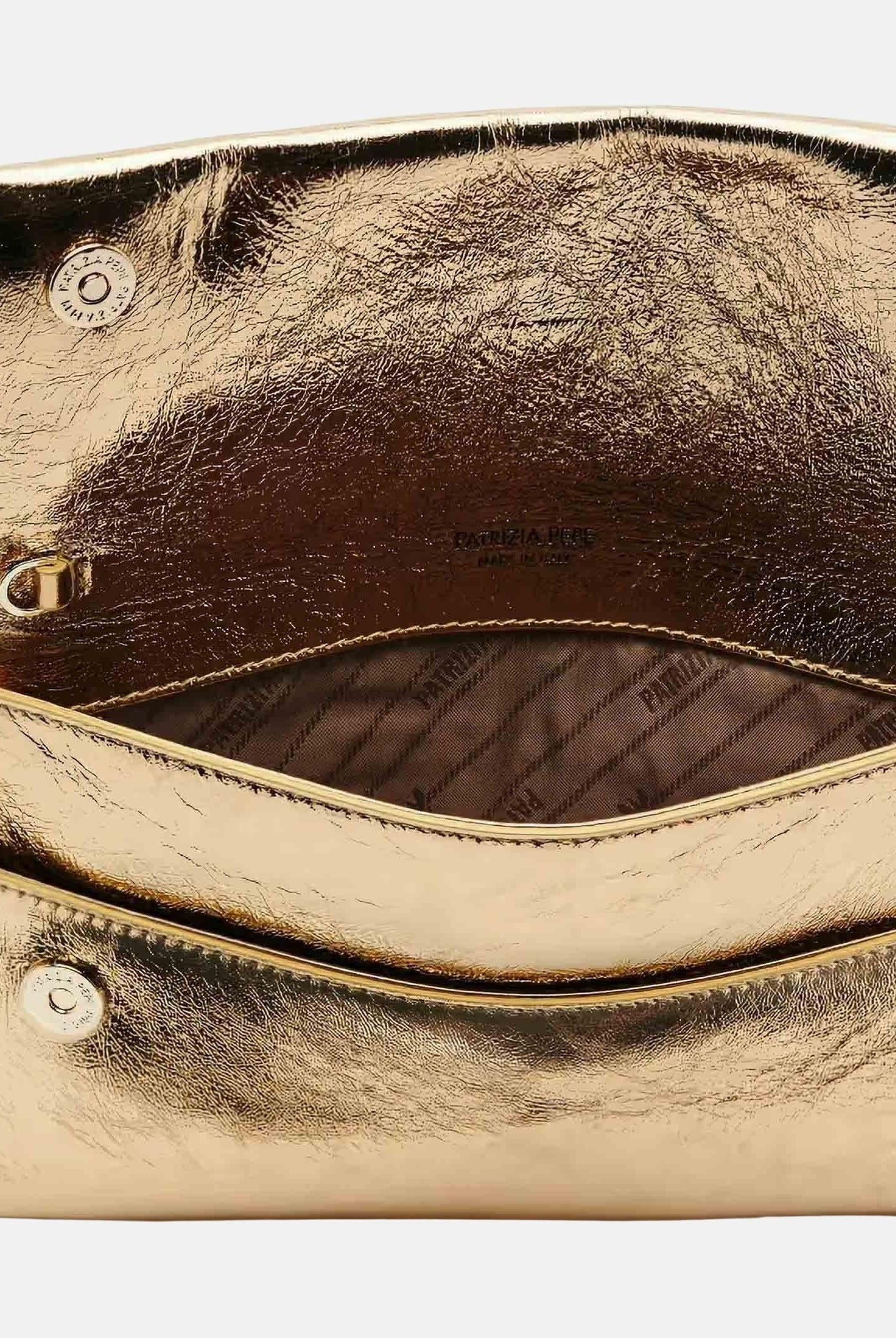 PATRIZIA PEPE Pochette Fly oro metallizzato da donna CB5460L041 Y442 PATRIZIA PEPE
