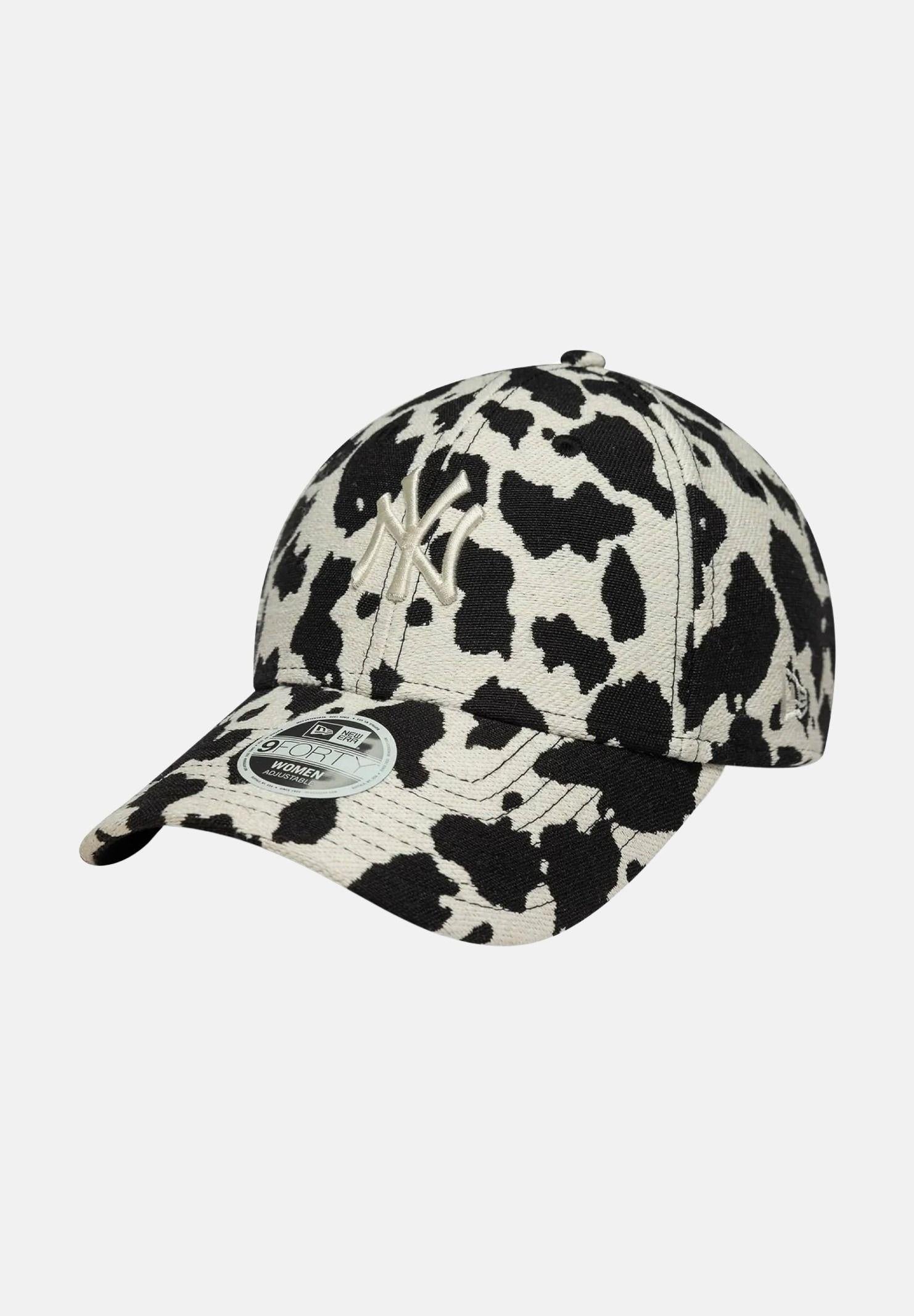 NEW ERA Cappello con visiera New York Yankees MLB Cow panna e nero da donna 60771872 . NEW ERA