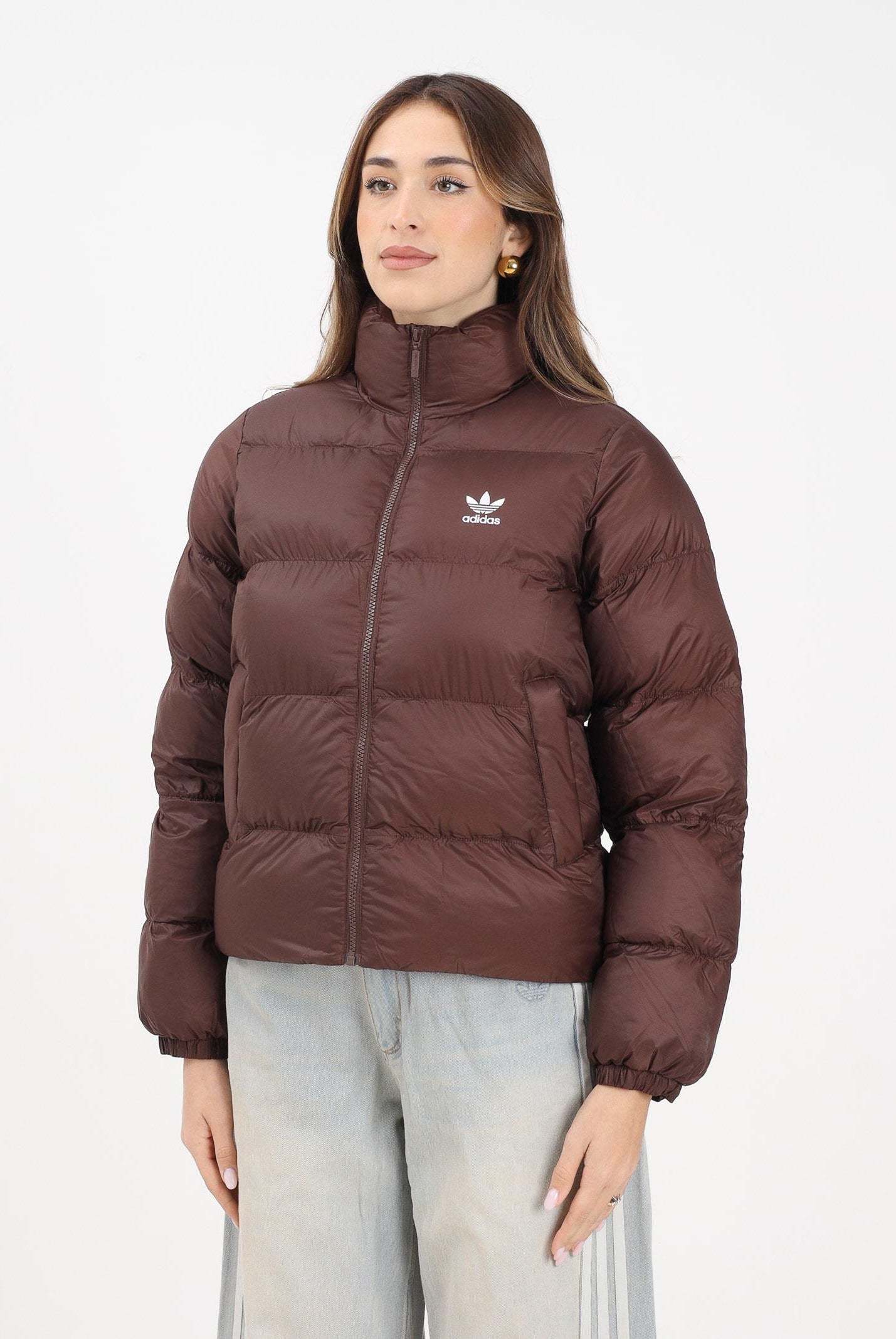 ADIDAS ORIGINALS Piumino adicolor Short marrone da donna JX2948 . ADIDAS ORIGINALS