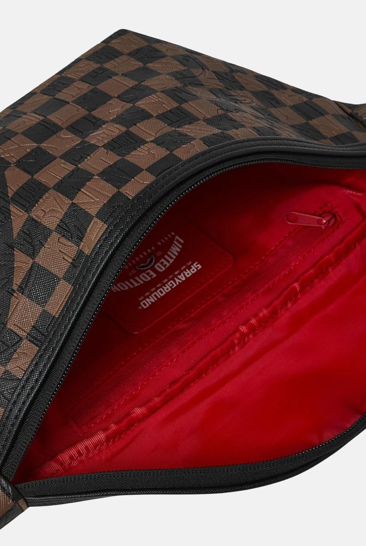 SPRAYGROUND Marsupio CHECK 2 EMBOSS SAVVY CROSSBODY marrone da uomo 910B8240NSZ . SPRAYGROUND