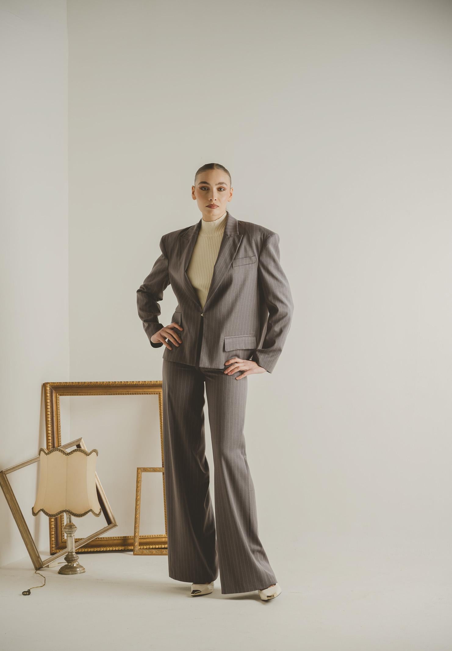 SANTAS Giacca OMBRE grigia da donna PV2619 GR SANTAS