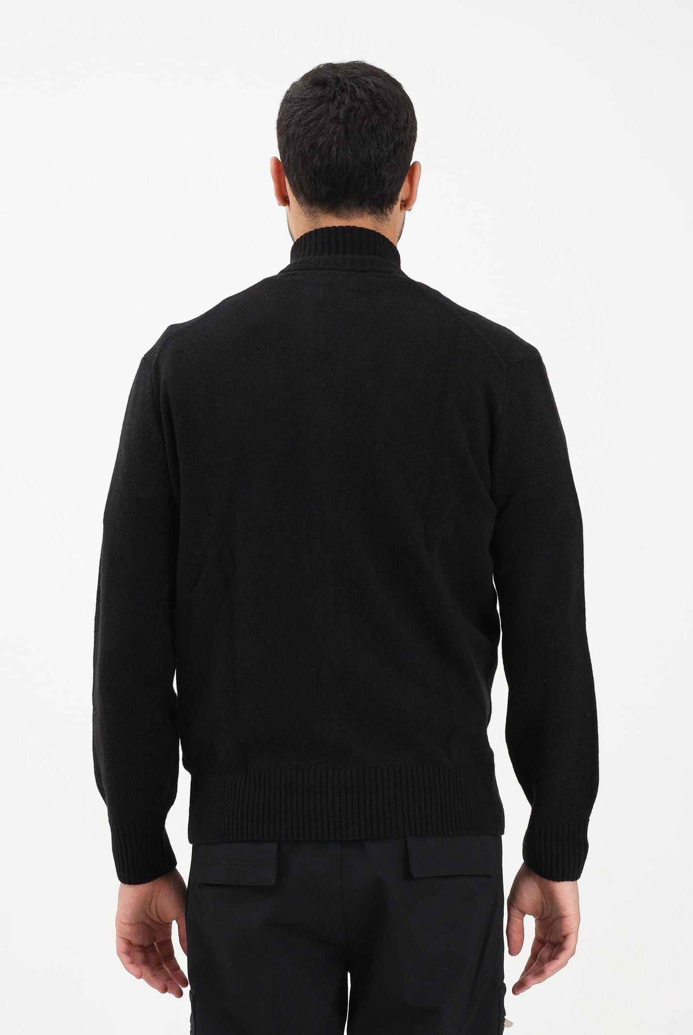 LACOSTE Cardigan nero da uomo AH5181 031 LACOSTE