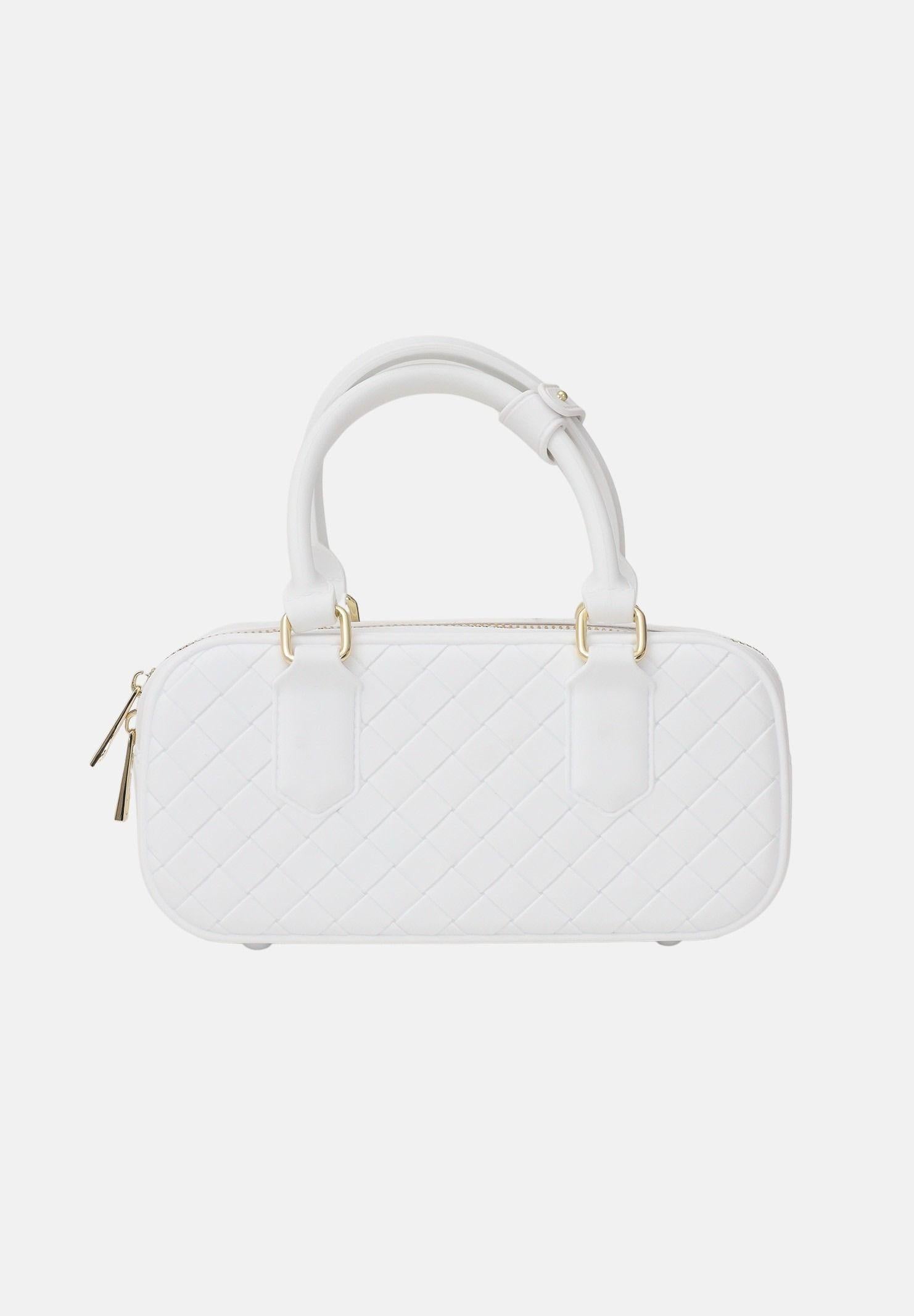 MARC ELLIS Borsa a mano Flat Glitty bianca da donna FLAT-GLITTY MILIGO MARC ELLIS