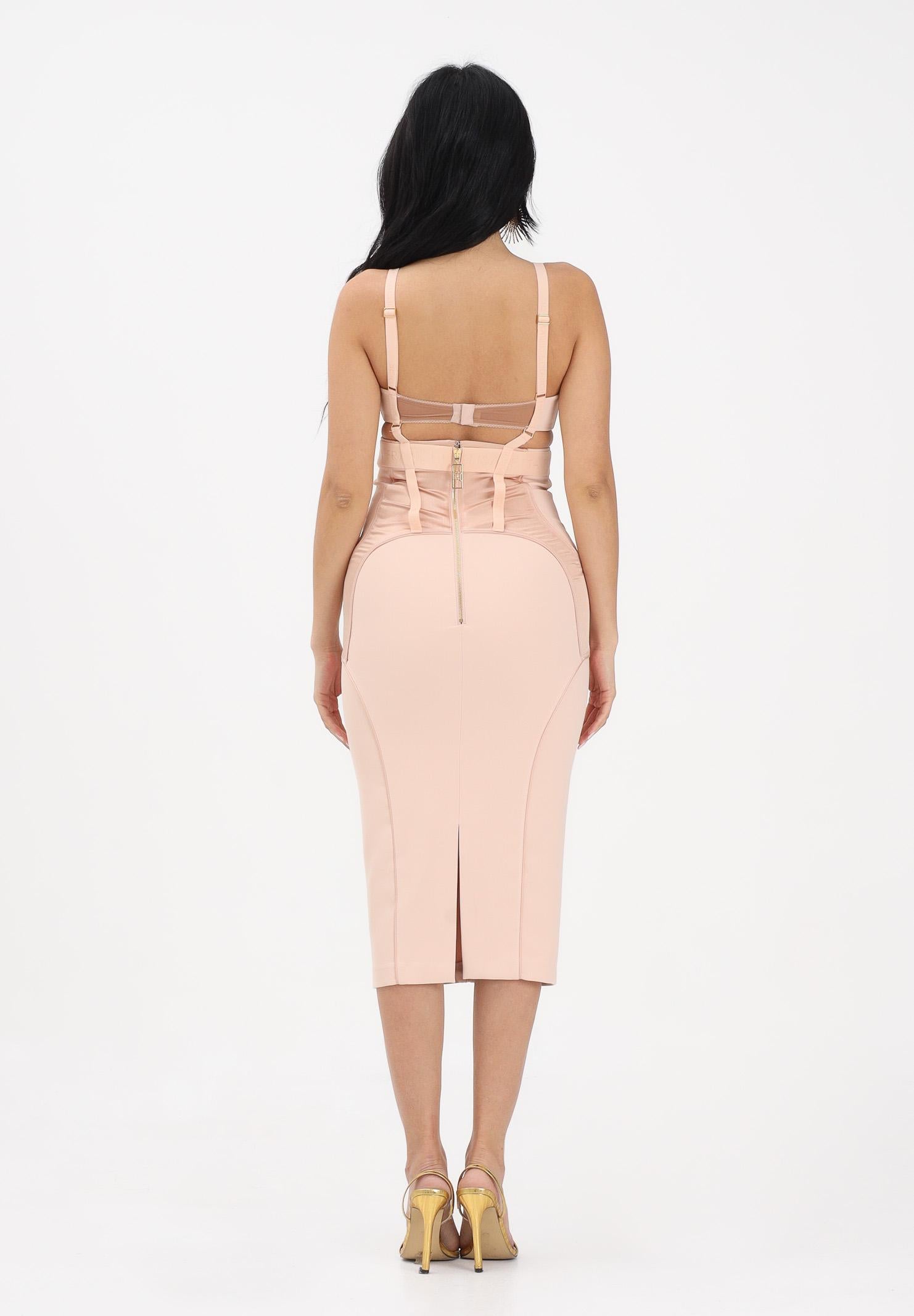 ELISABETTA FRANCHI Abito midi a tubino nude da donna AB88162E2 EA1 ELISABETTA FRANCHI