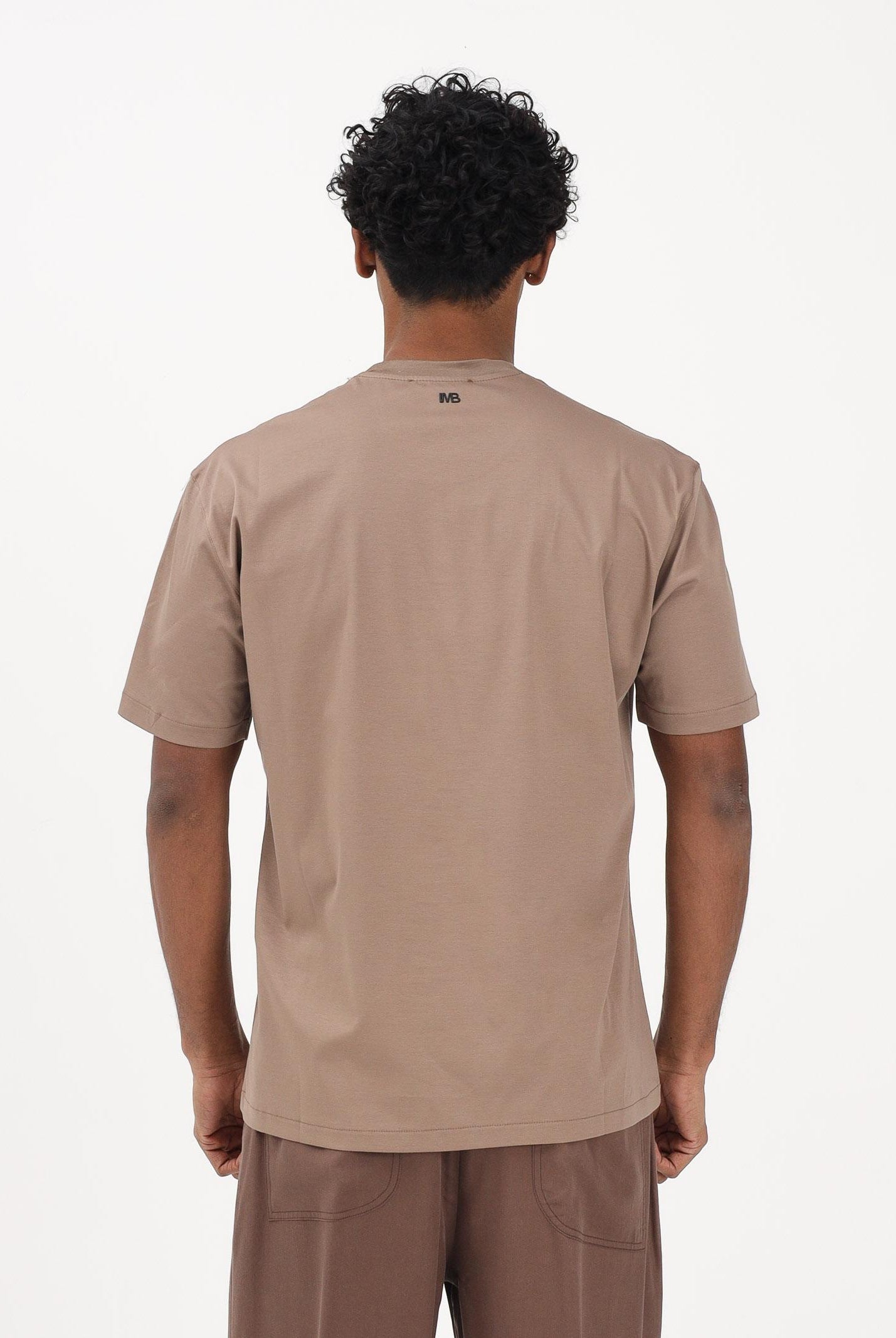 I'M BRIAN T-shirt a manica corta marrone da uomo TS3742 TA I'M BRIAN