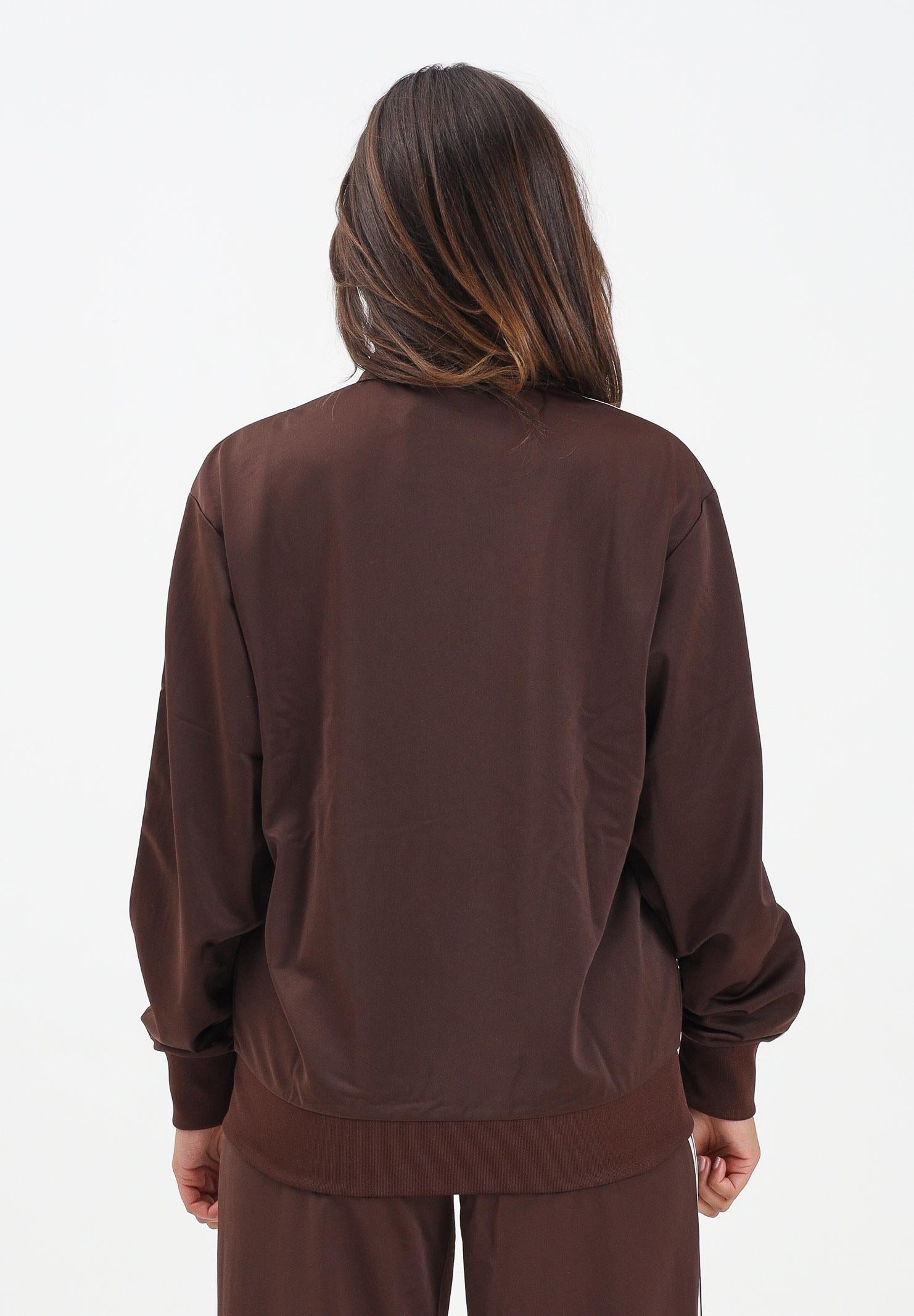 ADIDAS ORIGINALS Felpa con zip Adicolor Classics Firebird Loose marrone da donna KH1593 . ADIDAS ORIGINALS