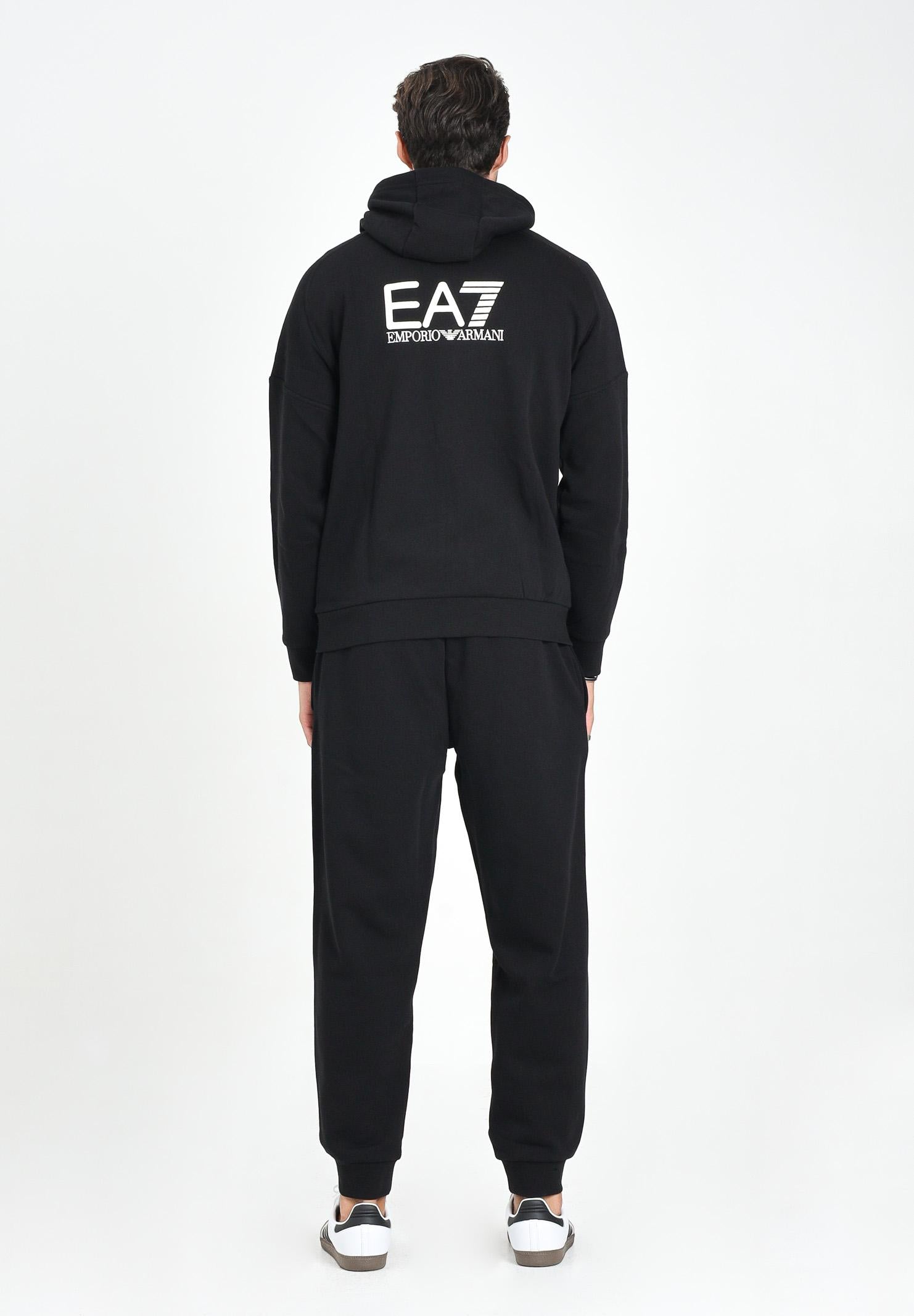 EA7 Tuta nera da uomo con logo 7M000914AF10377 MC317 EA7