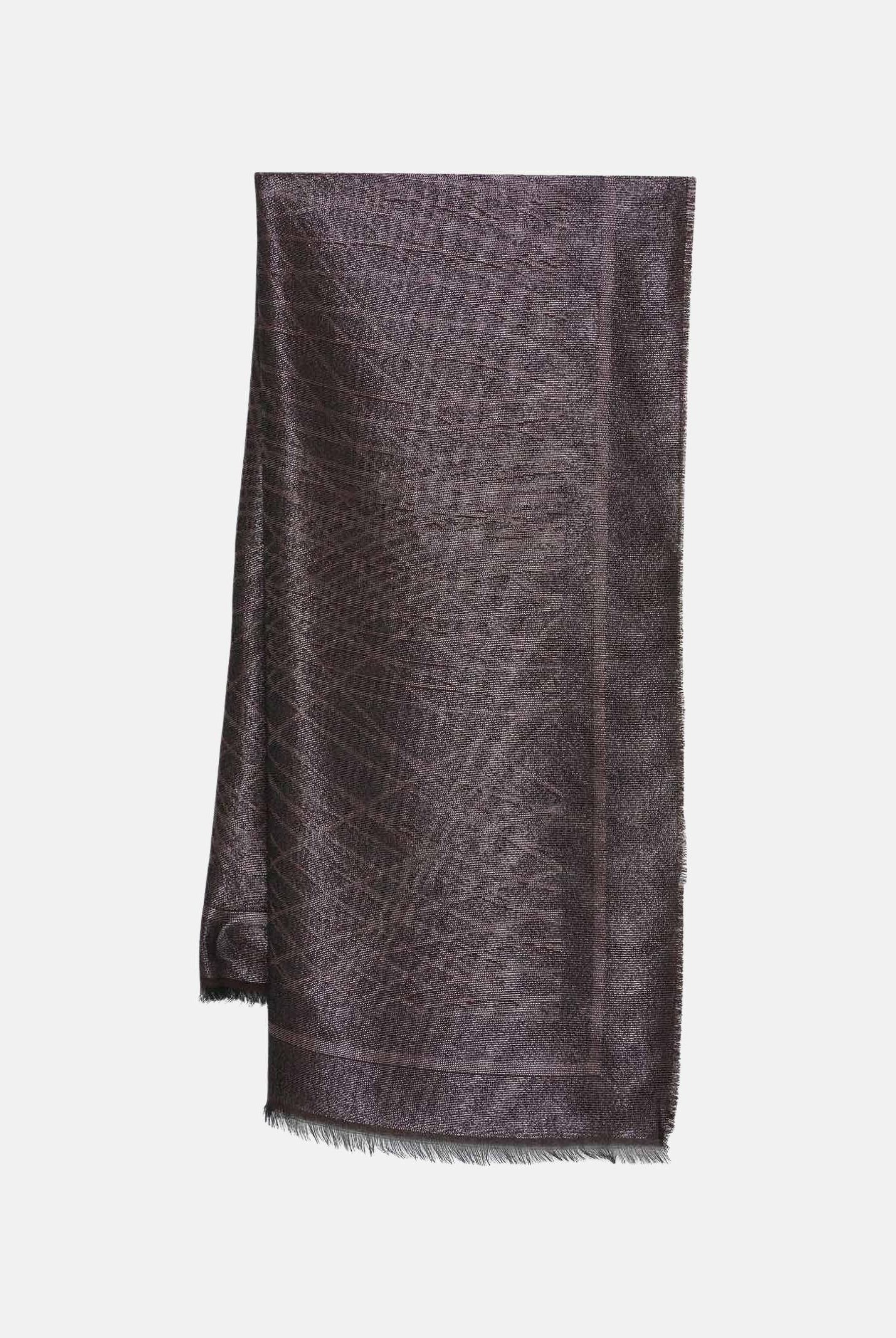 ELISABETTA FRANCHI Pashmina cacao da donna con lurex SC13F62E2 644 ELISABETTA FRANCHI
