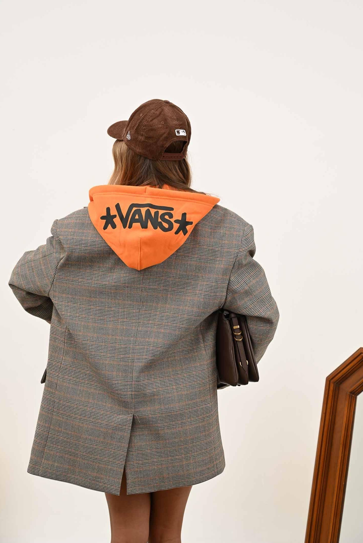 VANS Felpa con zip Skate Atiba arancione da uomo VN000Q7712Q1 VANS