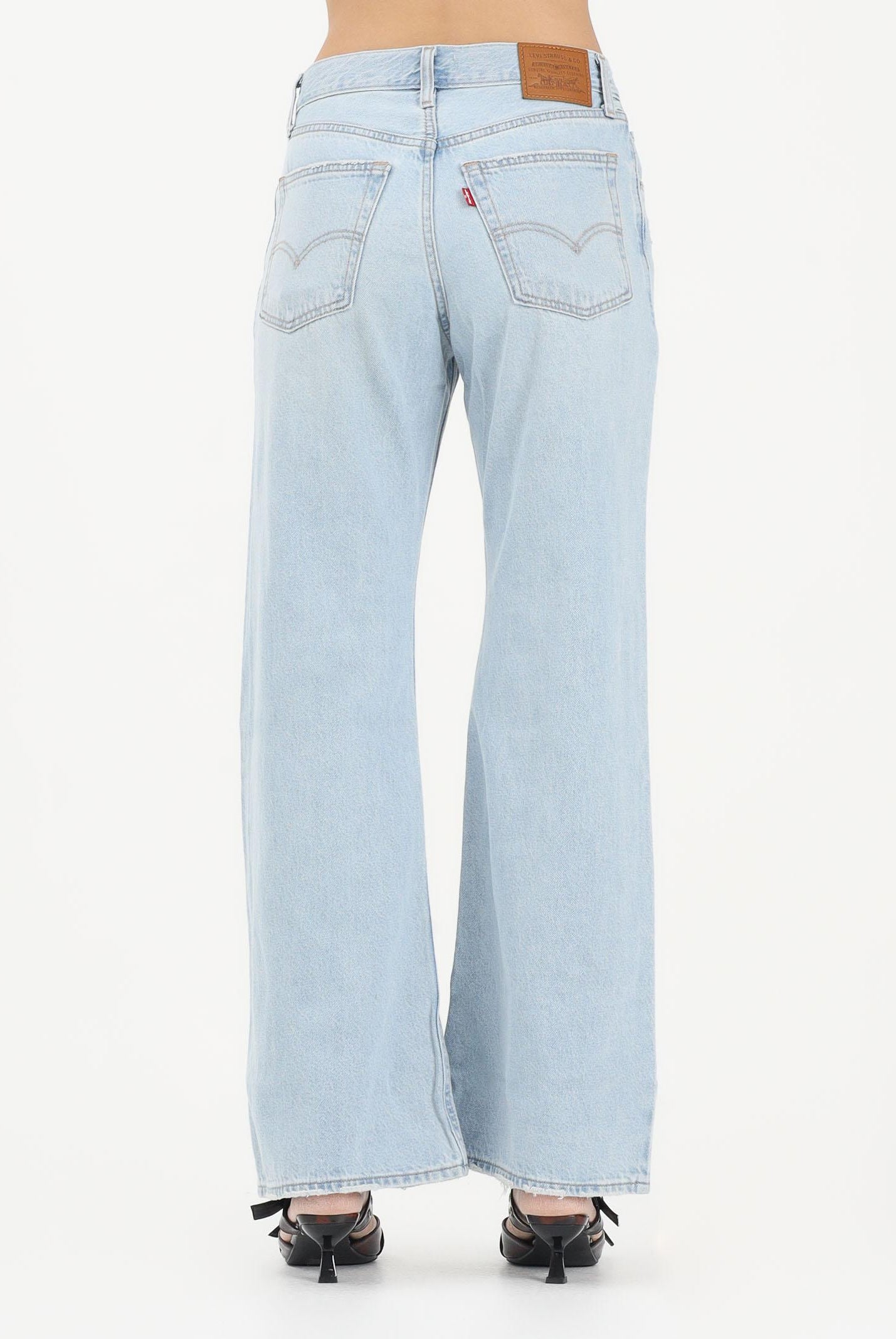 LEVI'S Jeans Loose Boot in denim chiaro da donna con strappi 005DO-0009 . LEVI'S®
