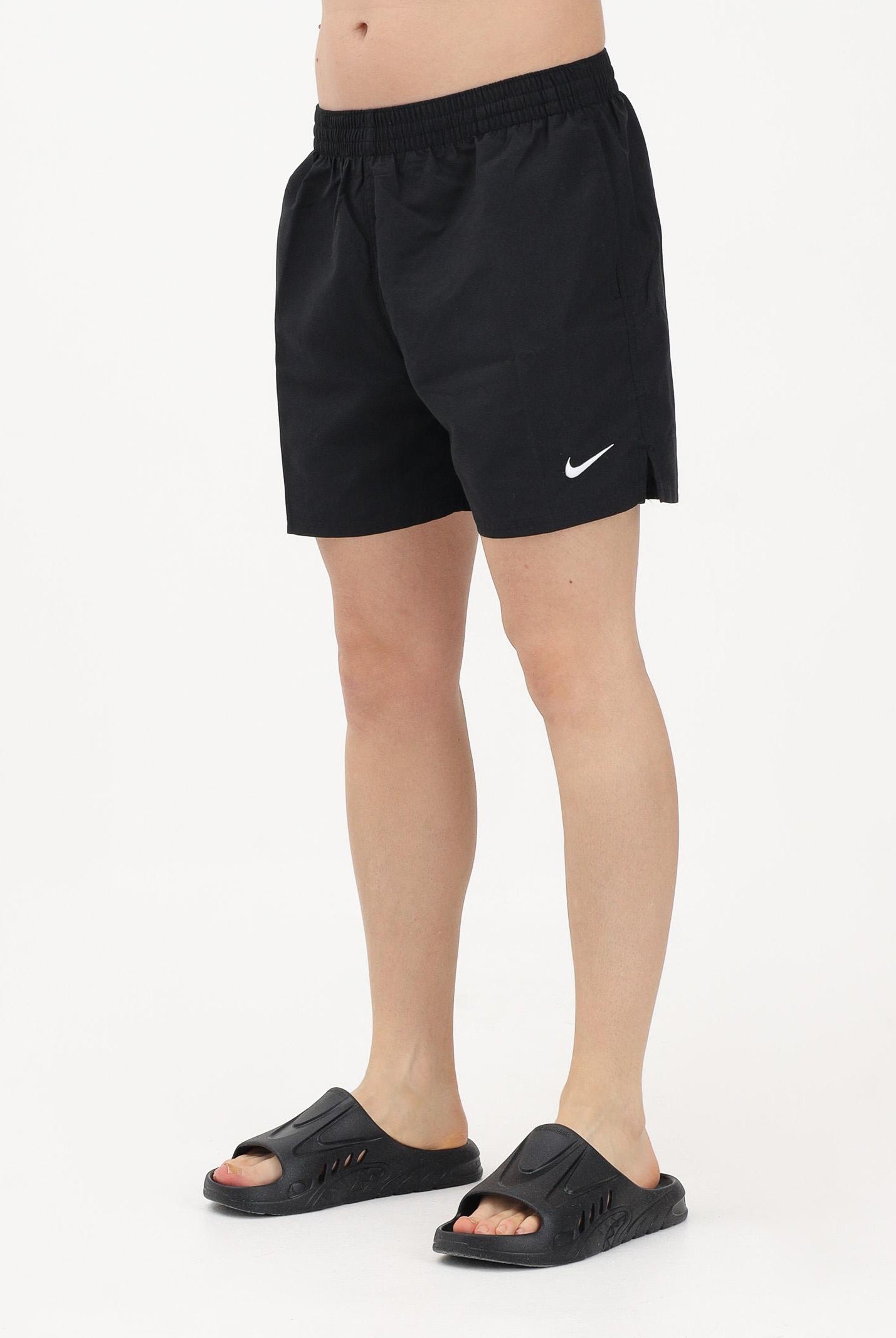 NIKE Shorts mare nero da uomo con logo NESSF560 001 NIKE