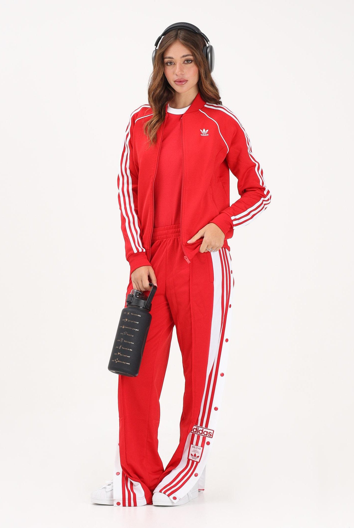 ADIDAS ORIGINALS Pantalone sportivo ADIBREAK rosso da donna KD6324 . ADIDAS ORIGINALS
