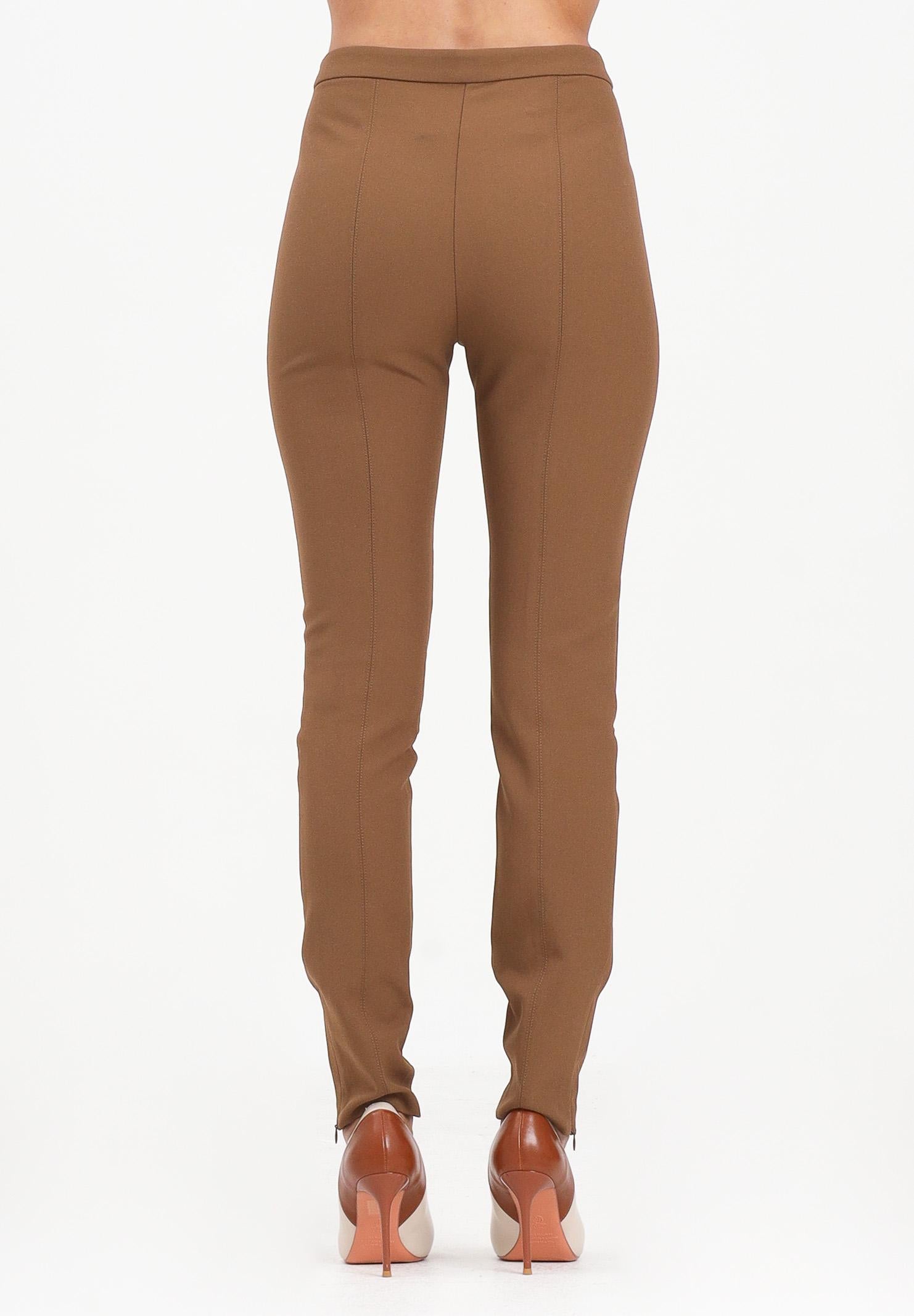 PINKO Pantalone elegante cammello da donna con fondo regolabile 105600A2QV M20 PINKO